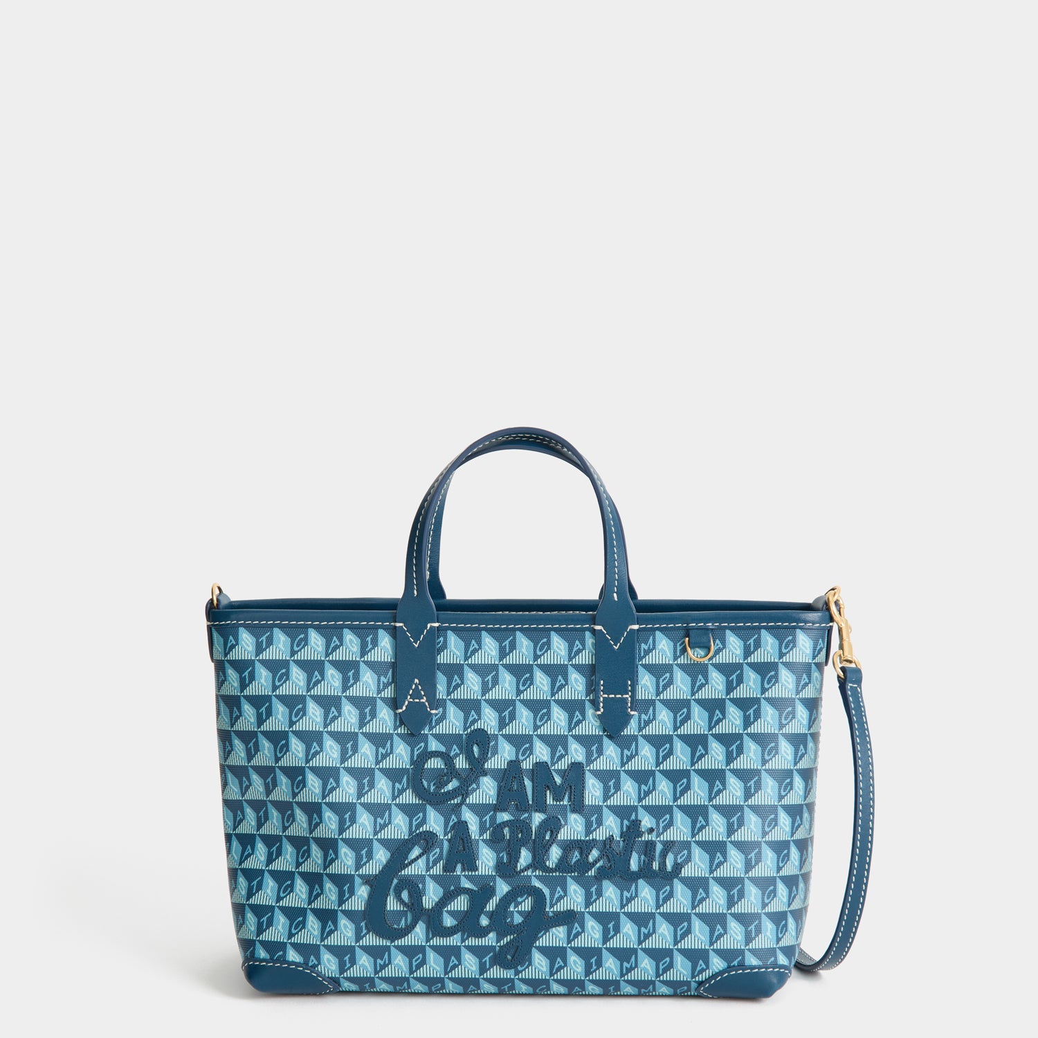 I Am A Plastic Bag XS Tote -

          
            Canvas in Petrol Blue -
          

          Anya Hindmarch UK

