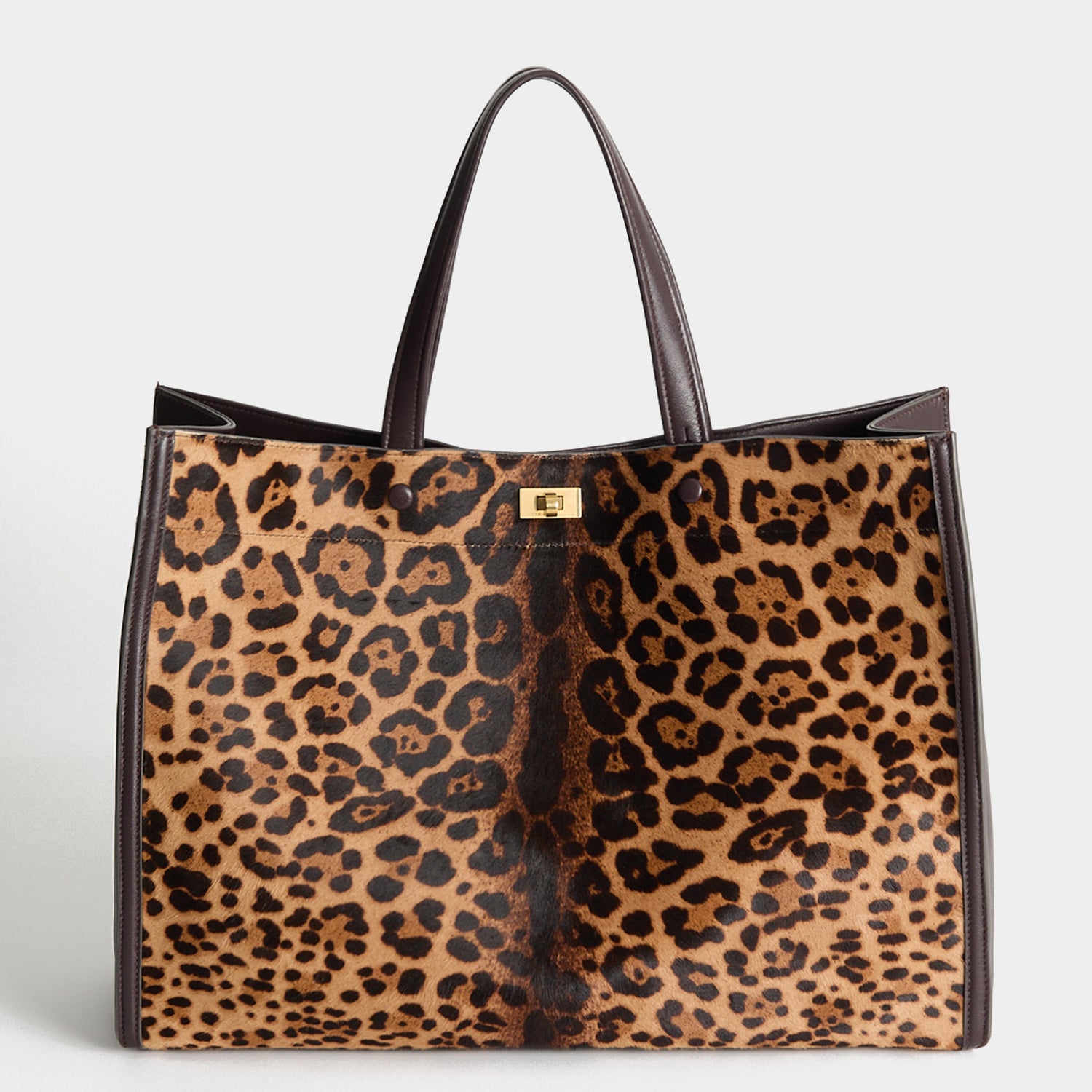 Mortimer Leopard Tote -

          
            Calf Leather in Leopard -
          

          Anya Hindmarch UK

