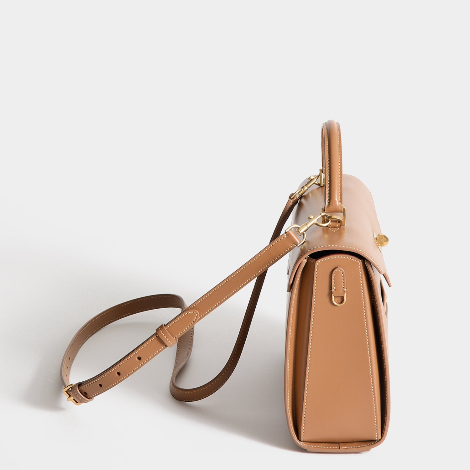 Mortimer Top Handle -

          
            Calf Leather in Pecan -
          

          Anya Hindmarch UK
