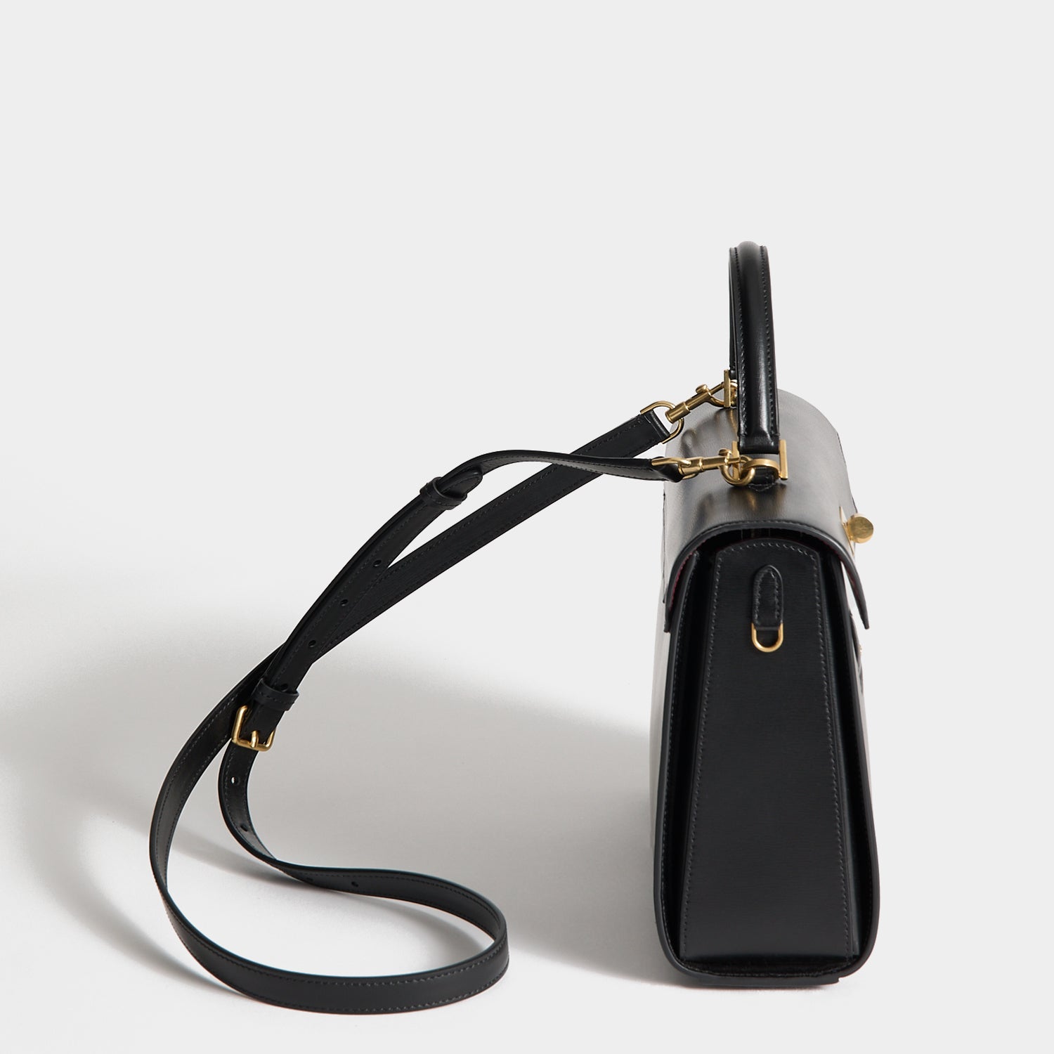 Mortimer Top Handle -

          
            Calf Leather in Black -
          

          Anya Hindmarch UK
