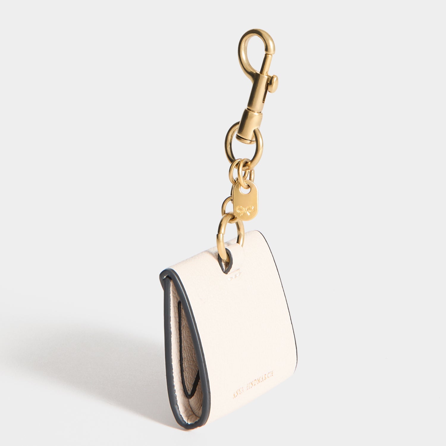 I Love You Charm -

          
            Capra Leather in Chalk white -
          

          Anya Hindmarch UK

