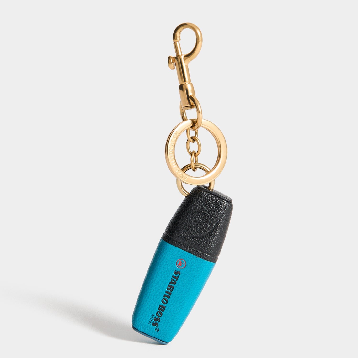 Anya Brands Stabilo Charm -

          
            Capra Leather in Peacock blue -
          

          Anya Hindmarch UK
