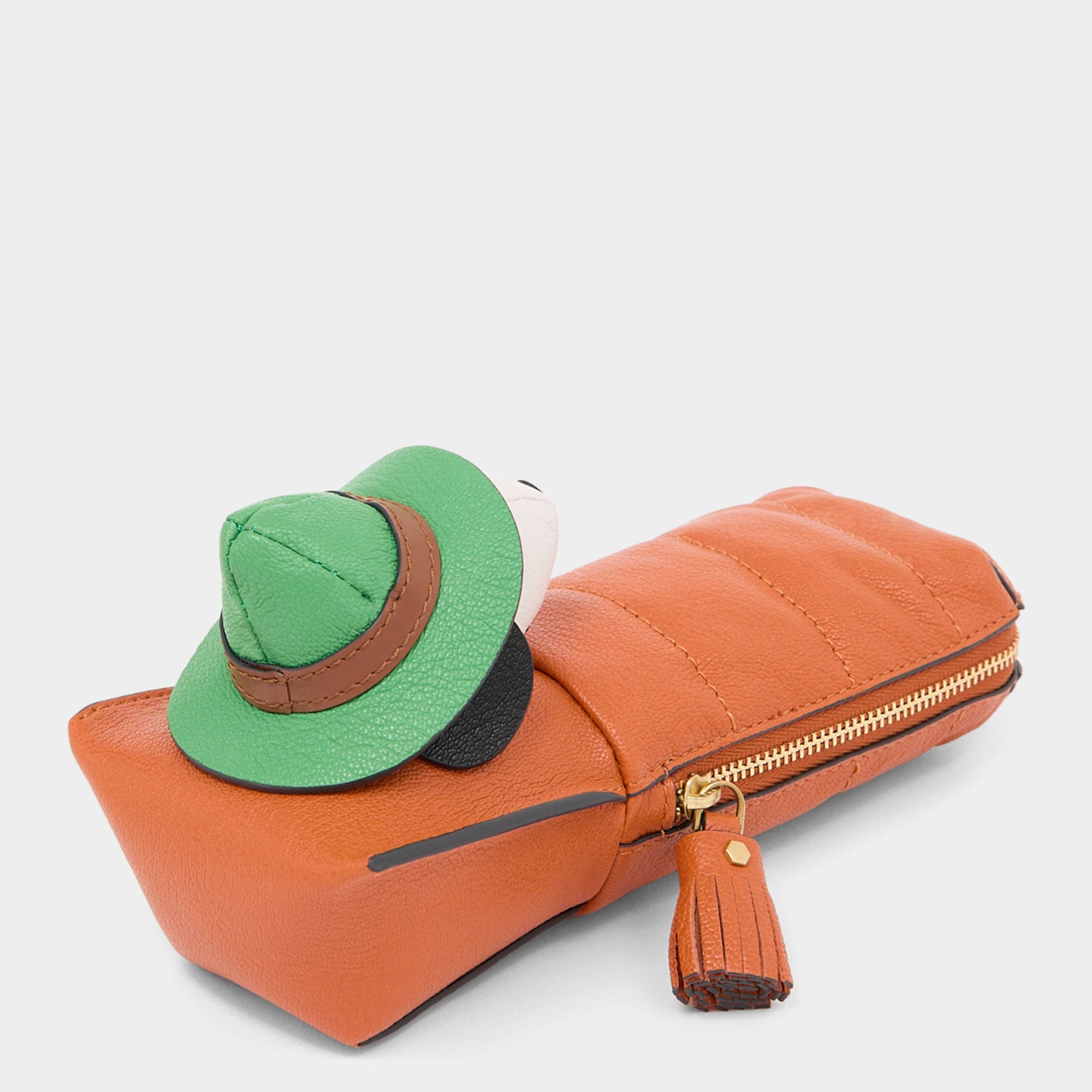 Peanuts Snoopy Pencil Case -

          
            Capra Leather in Dark Clementine Orange -
          

          Anya Hindmarch UK
