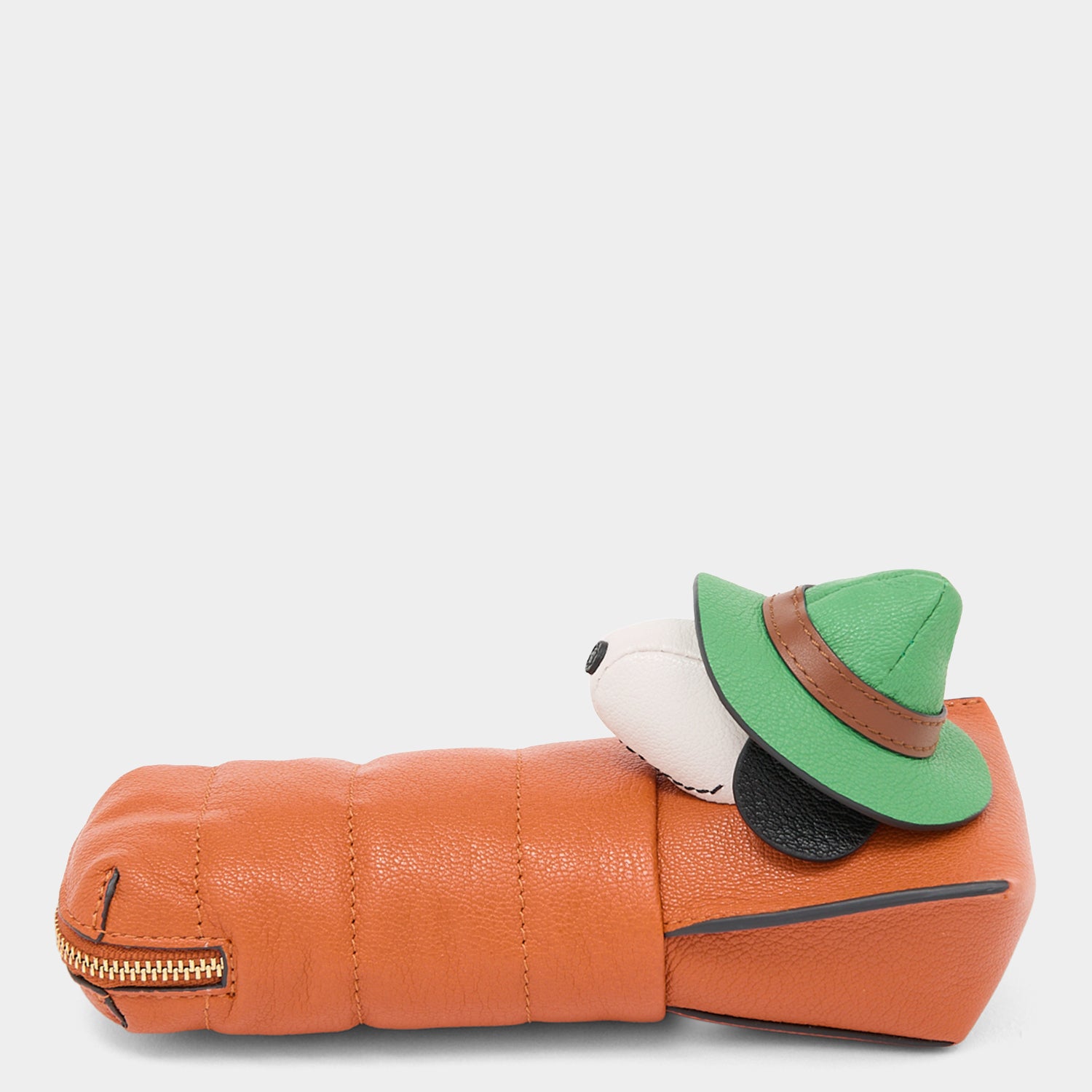 Peanuts Snoopy Pencil Case -

          
            Capra Leather in Dark Clementine Orange -
          

          Anya Hindmarch UK
