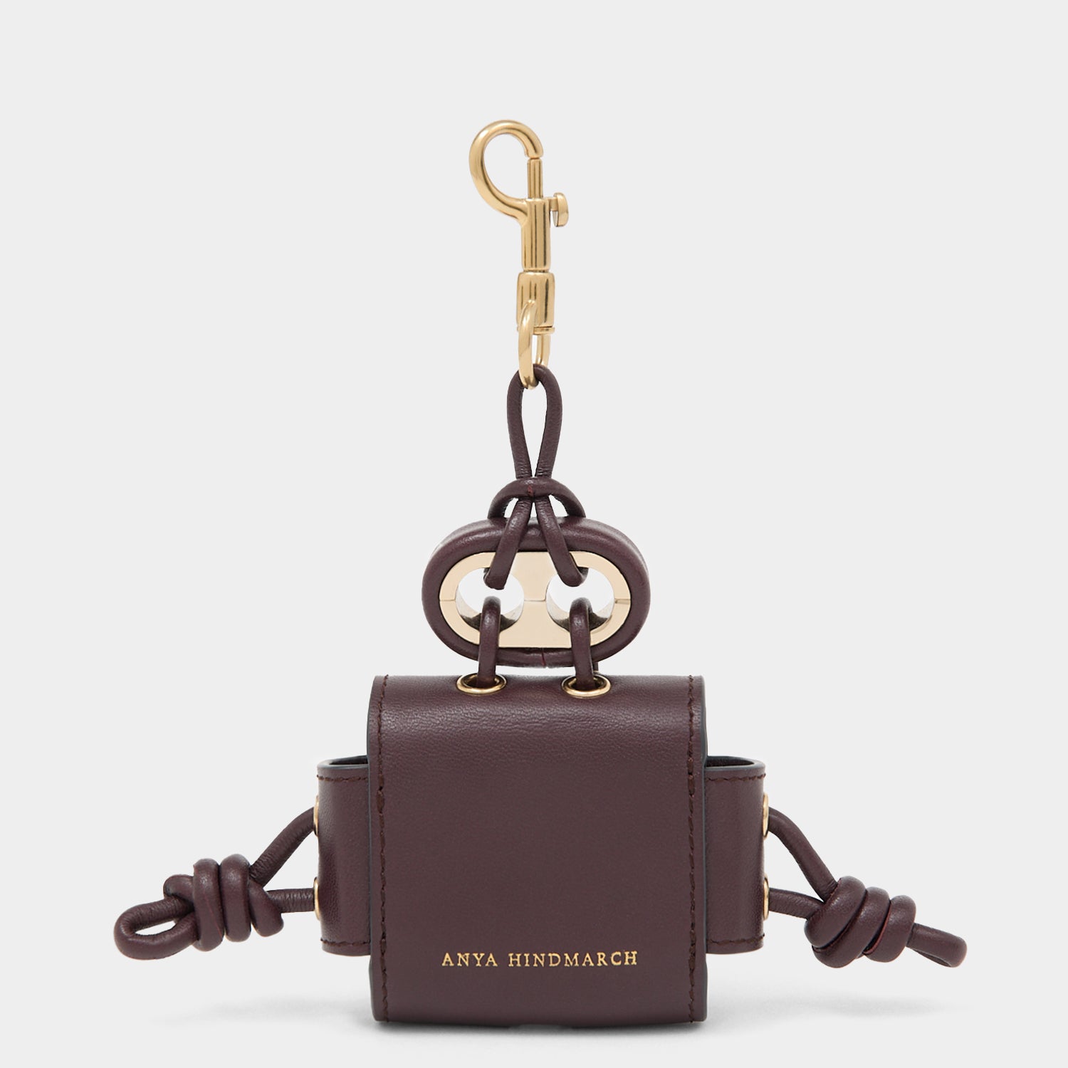 Character Earphone Case Charm -

          
            Smooth Leather in Grape Purple -
          

          Anya Hindmarch UK
