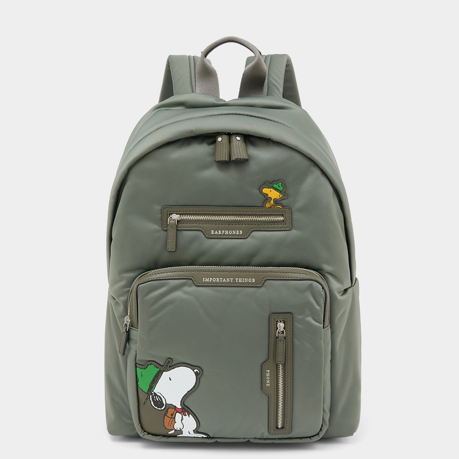 Peanuts Snoopy Backpack -

          
            Recycled padded fabric in Fern Green -
          

          Anya Hindmarch UK
