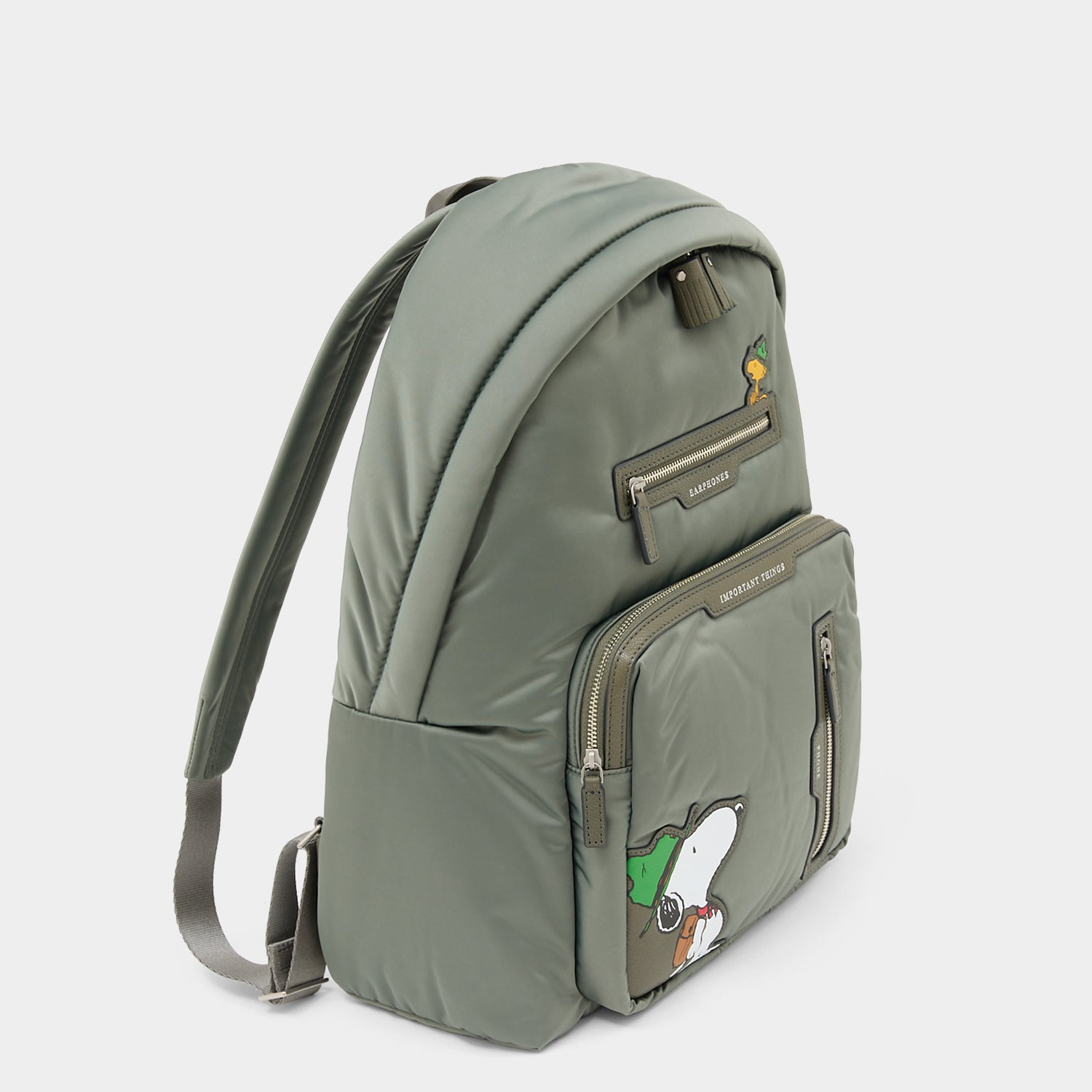 Peanuts Snoopy Backpack -

          
            Recycled padded fabric in Fern Green -
          

          Anya Hindmarch UK
