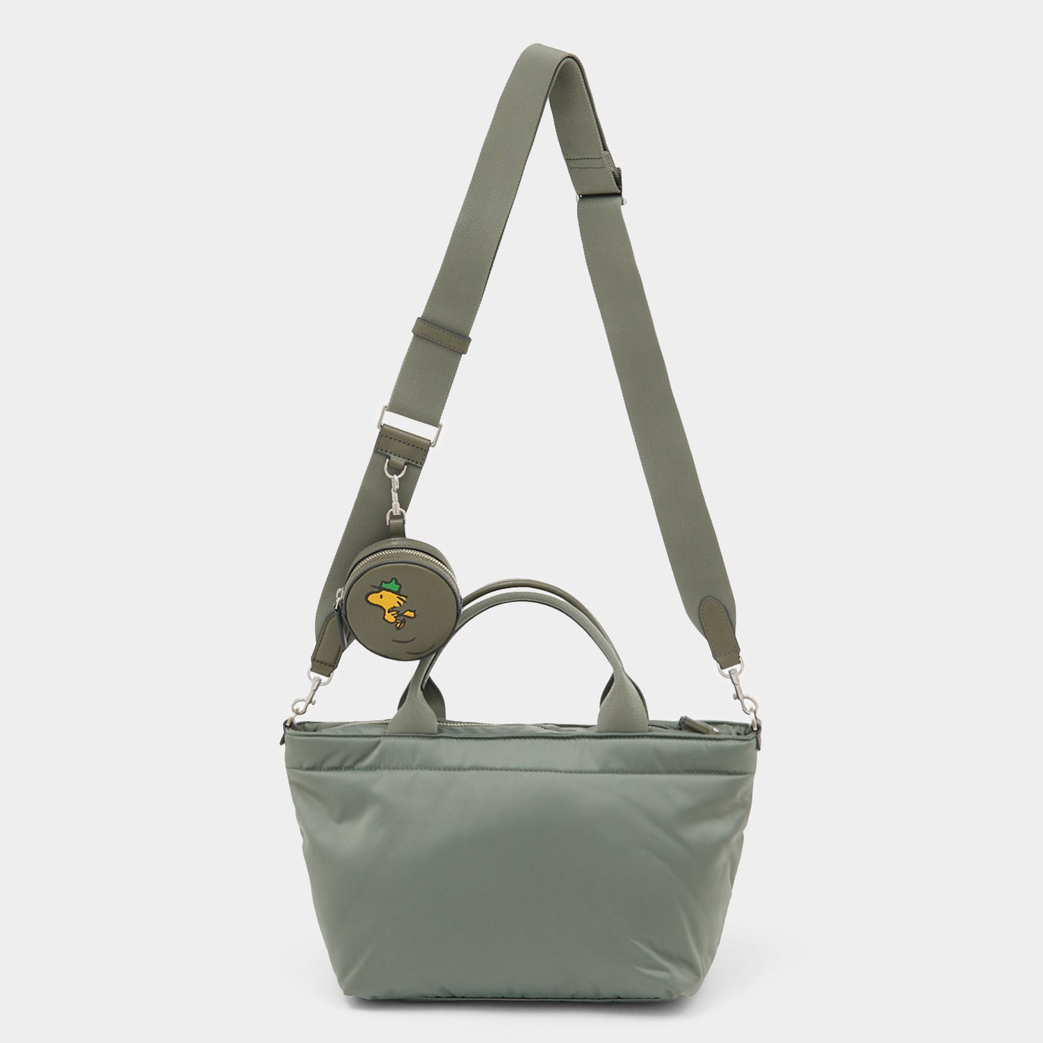 Peanuts Snoopy E/W Mini Tote -

          
            Recycled padded fabric in Fern Green -
          

          Anya Hindmarch UK
