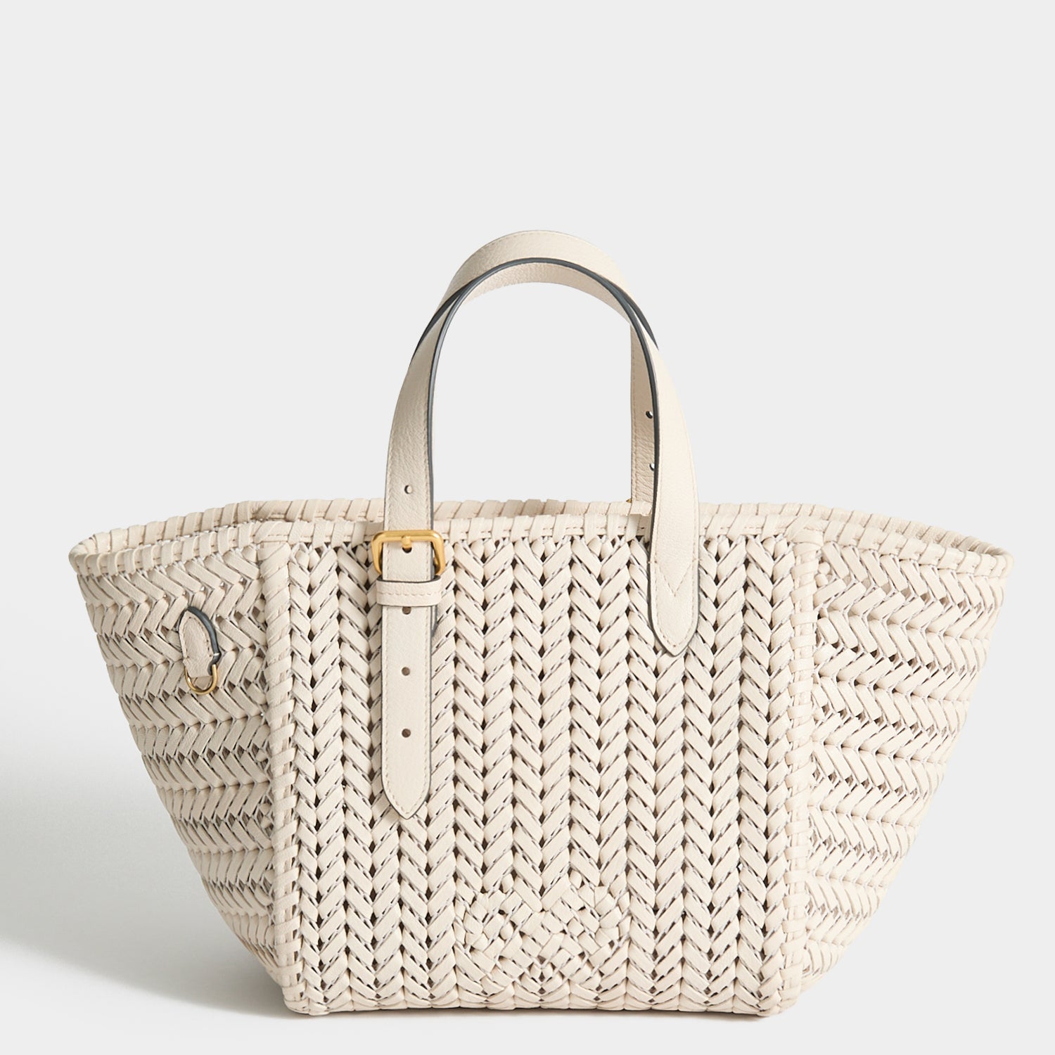 Neeson Small Square Tote -

          
            Capra Leather in Chalk -
          

          Anya Hindmarch UK
