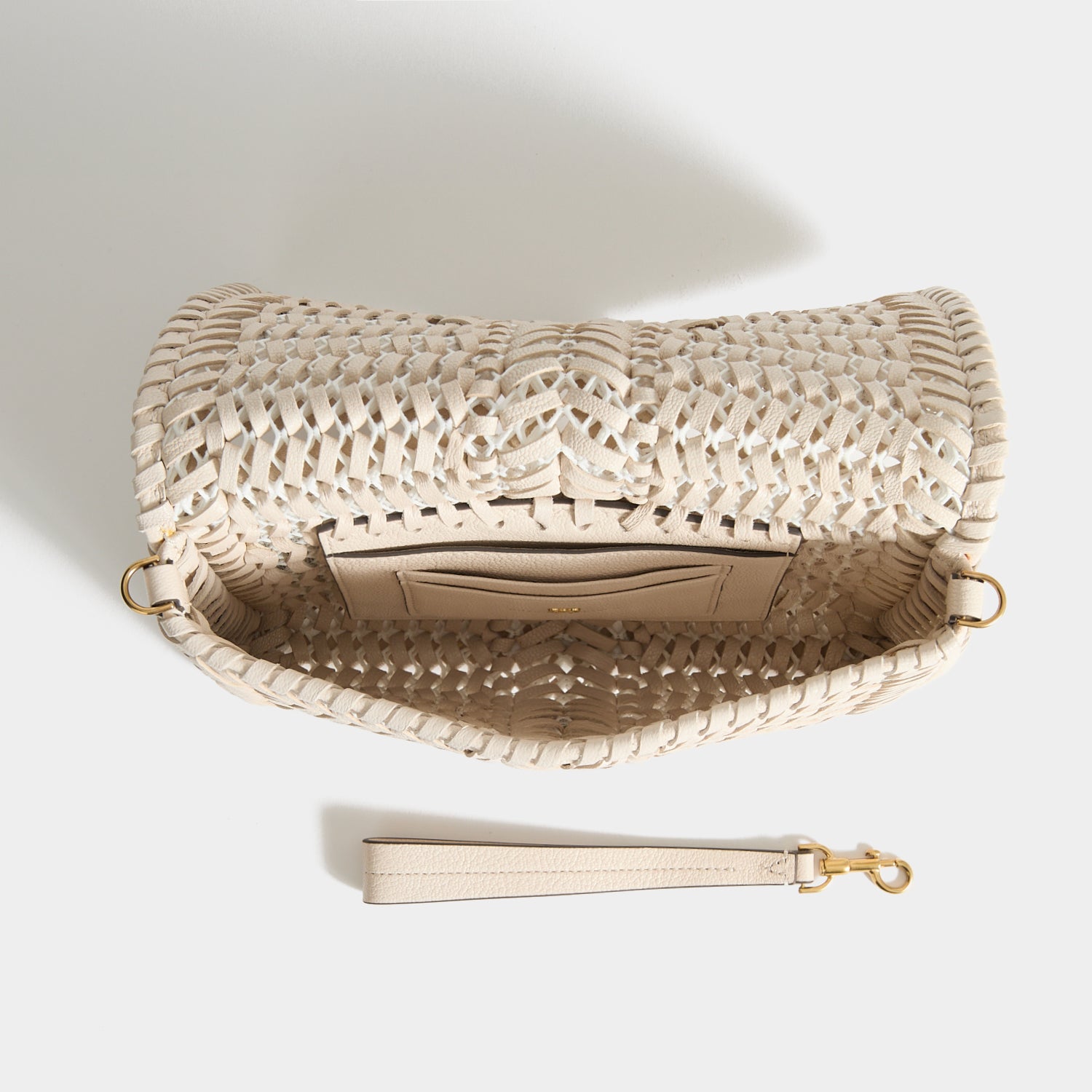 Neeson Cross-body -

          
            Capra Leather in Chalk -
          

          Anya Hindmarch UK
