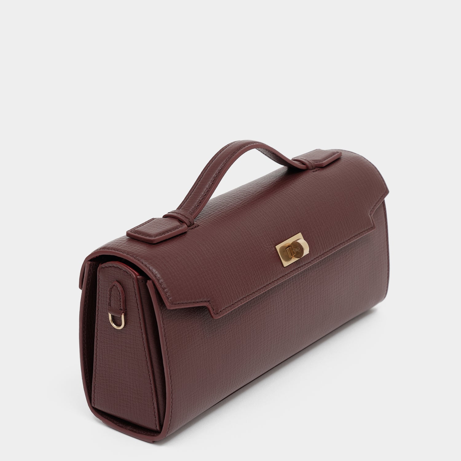 Mortimer Clutch -

          
            Crosshatch Leather in Barolo Red  -
          

          Anya Hindmarch UK
