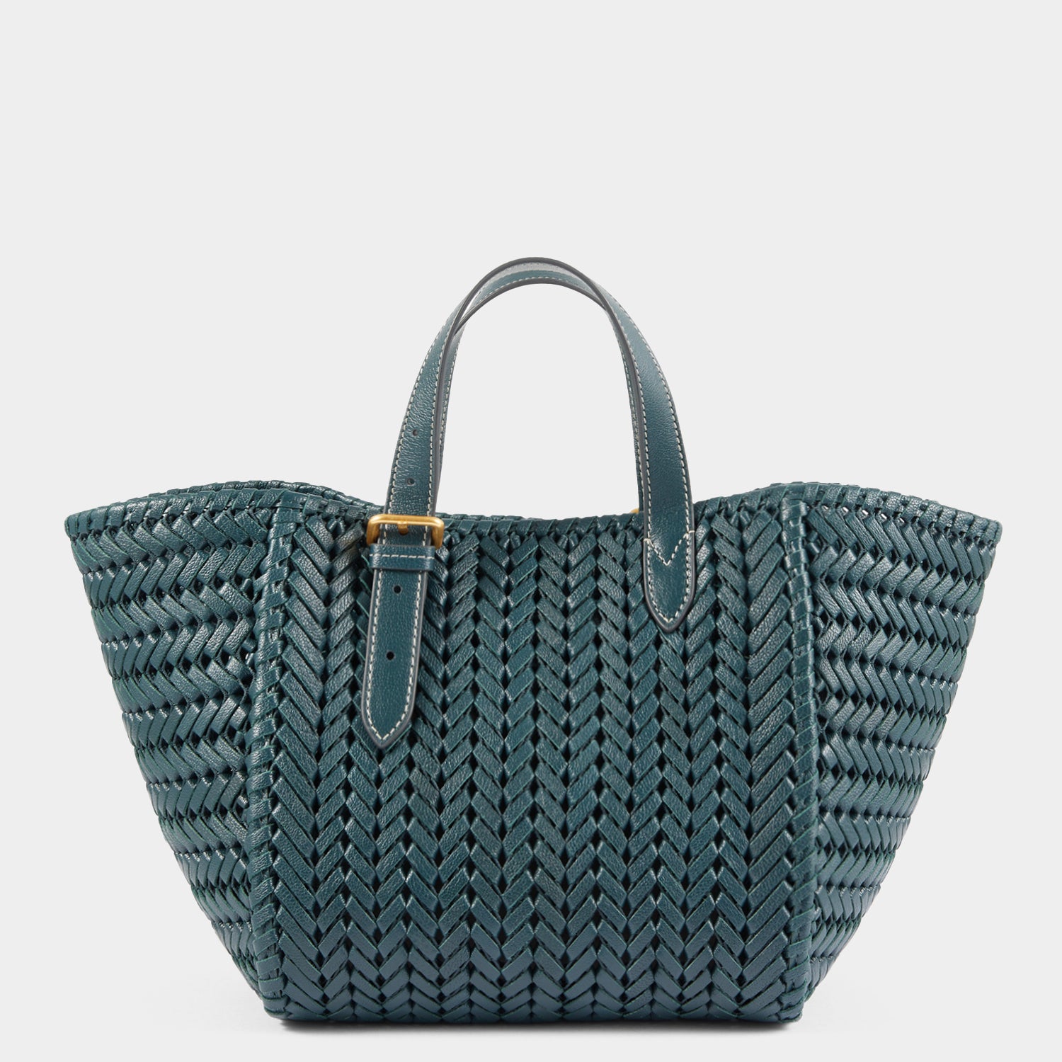 Neeson Small Square Tote -

                  
                    Capra Leather in Dark Holly -
                  

                  Anya Hindmarch UK
