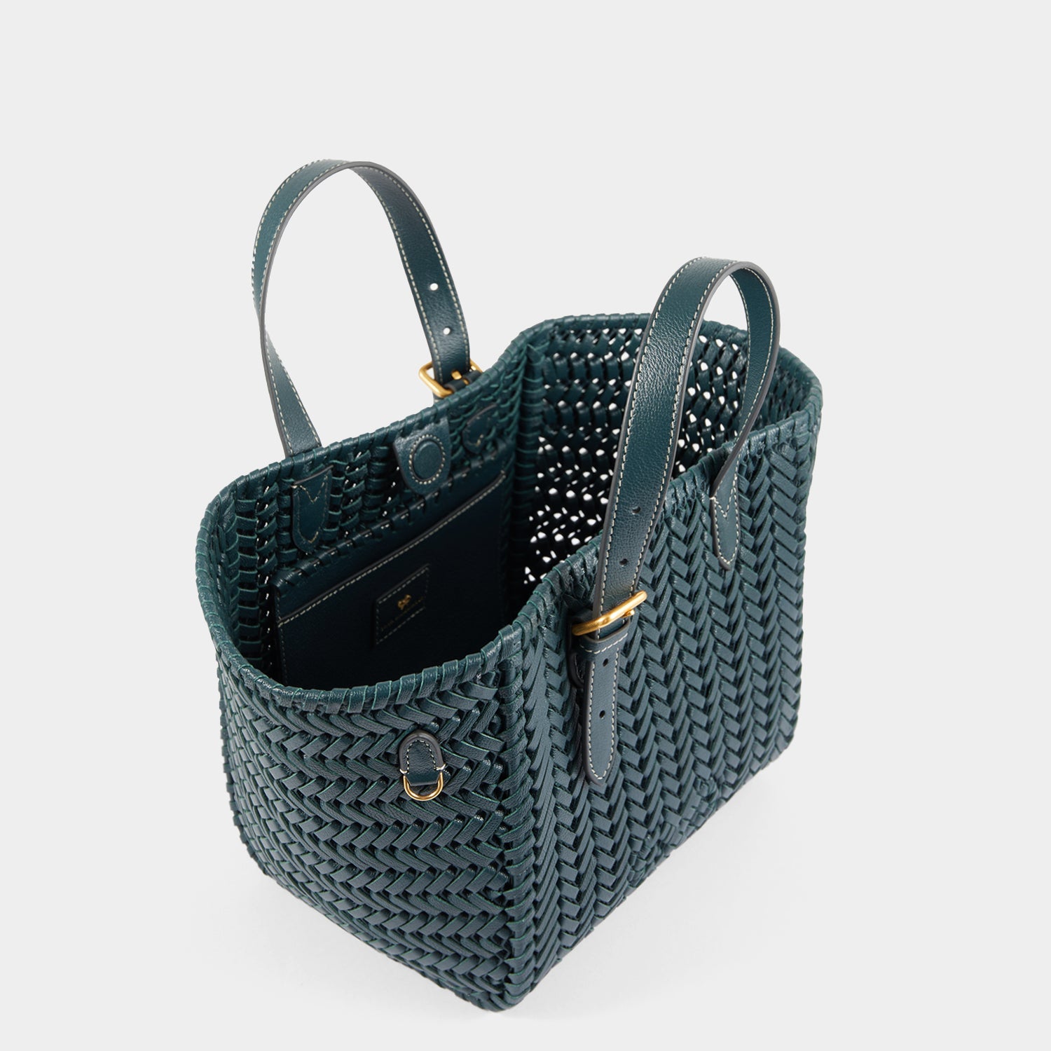 Neeson Small Square Tote -

                  
                    Capra Leather in Dark Holly -
                  

                  Anya Hindmarch UK
