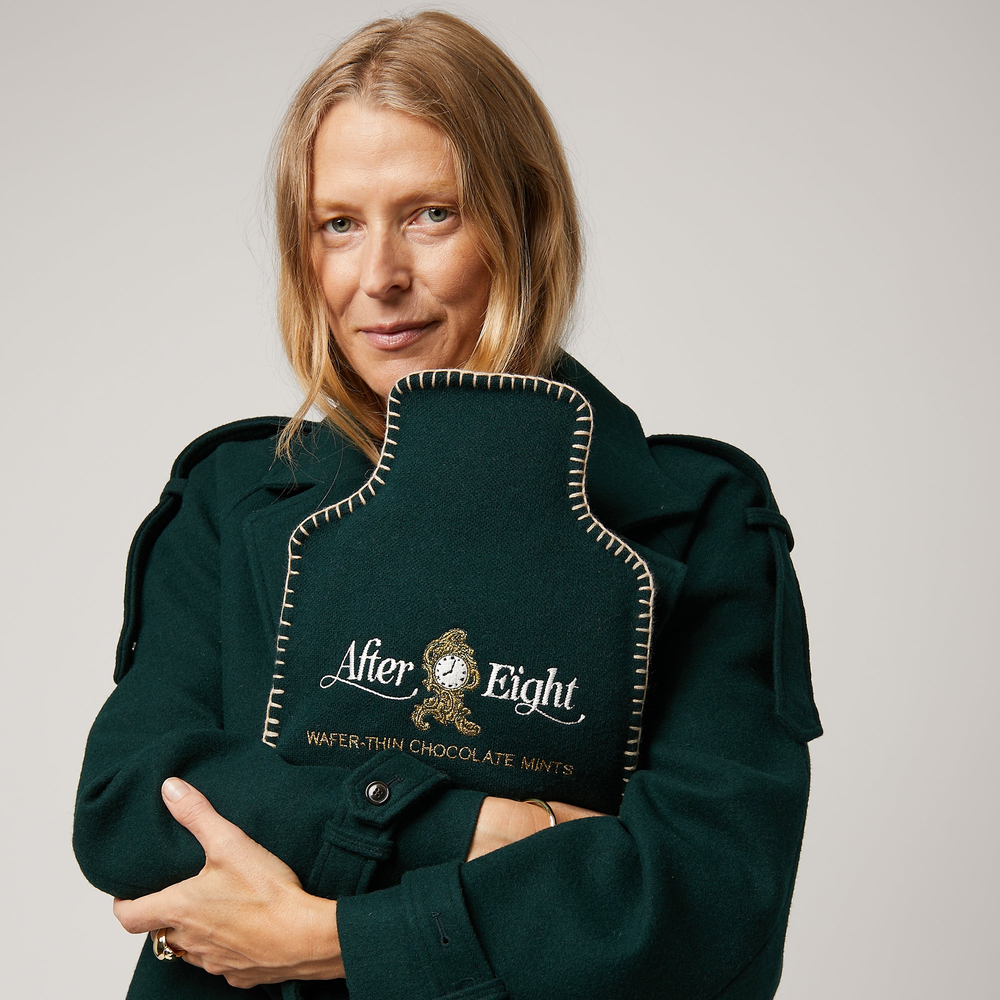 After Eight Hot Water Bottle Cover -

                  
                    Lambswool in Dark Holly -
                  

                  Anya Hindmarch UK
