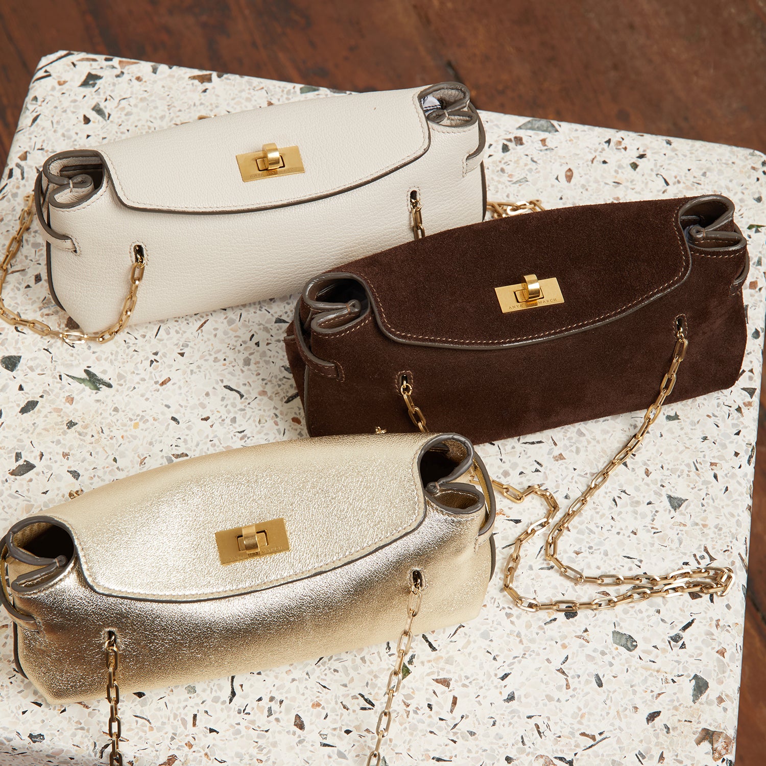Waverley Shoulder Bag -

                  
                    Nappa Leather in Gold -
                  

                  Anya Hindmarch UK
