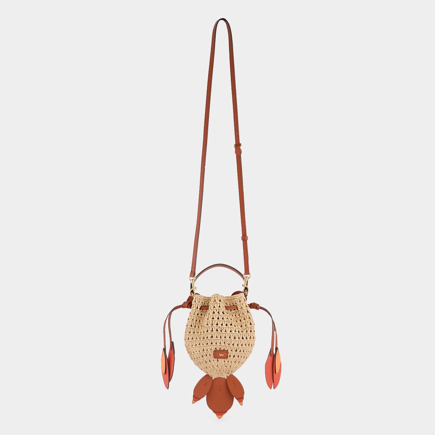 Raffia Goldfish Mini Cross-body -

                  
                    Natural Raffia With in Natural And Clementine Eco Leather -
                  

                  Anya Hindmarch UK
