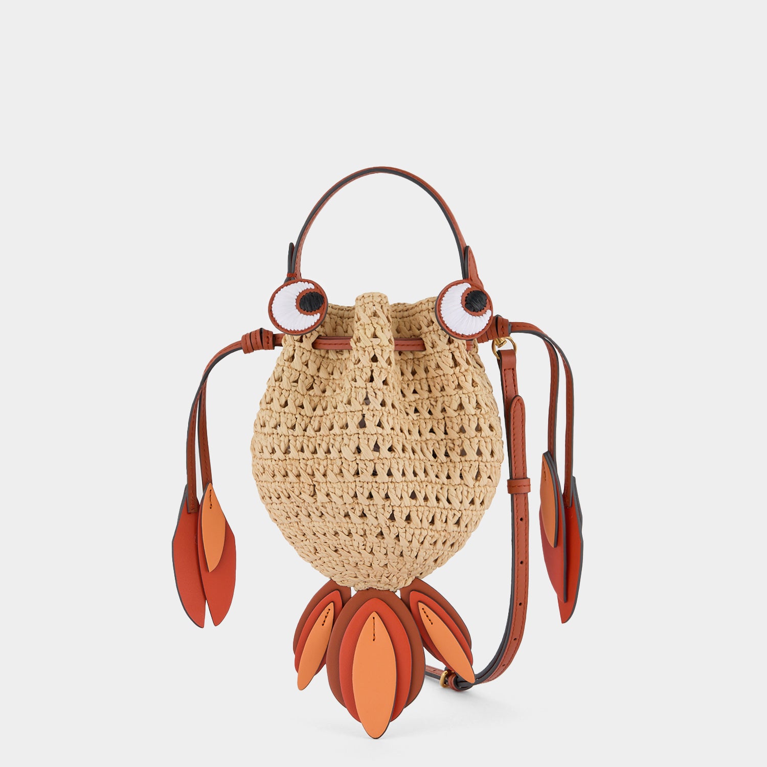 Raffia Goldfish Mini Cross-body -

                  
                    Natural Raffia With in Natural And Clementine Eco Leather -
                  

                  Anya Hindmarch UK
