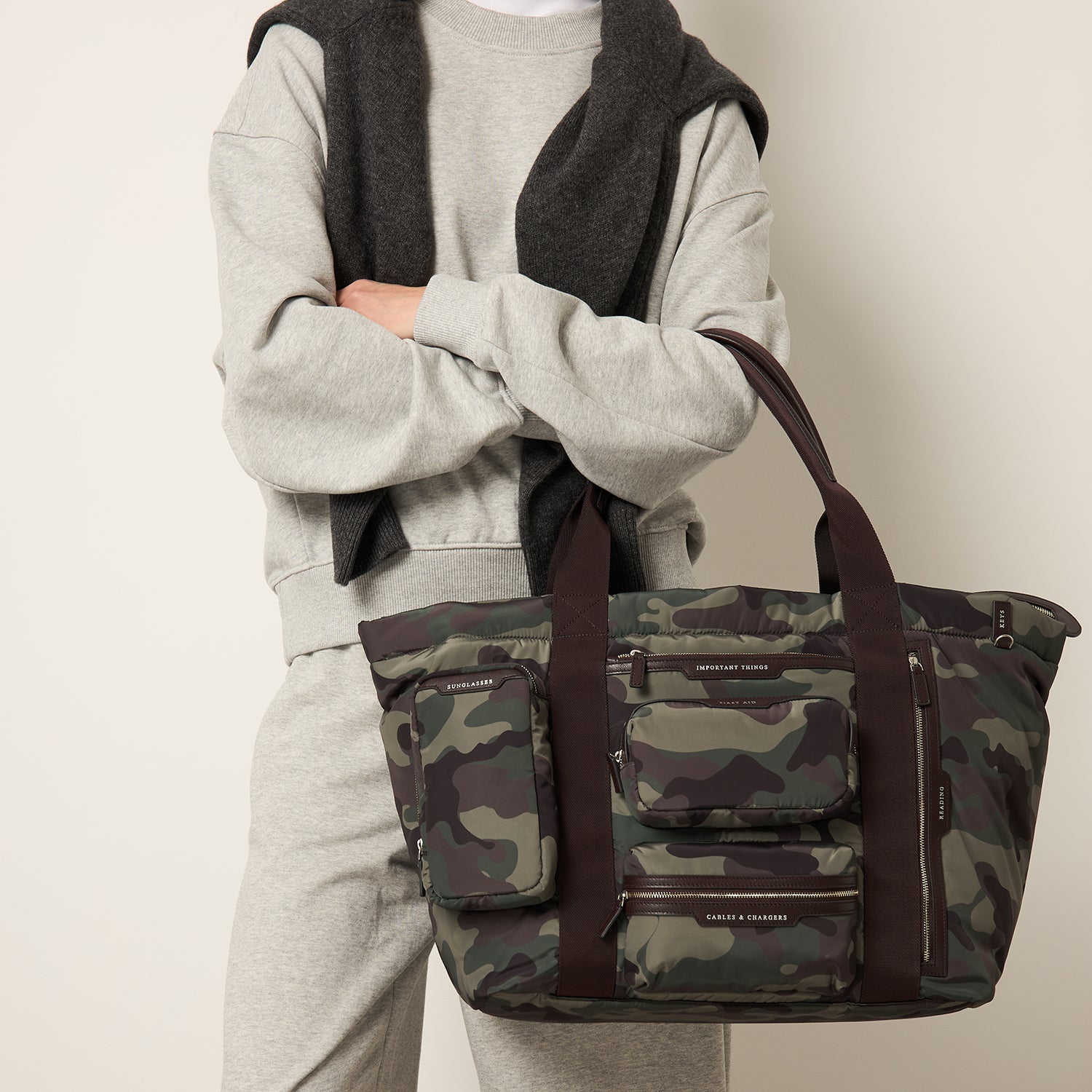 Camouflage Travel Tote -

          
            Nylon in Camouflage -
          

          Anya Hindmarch UK
