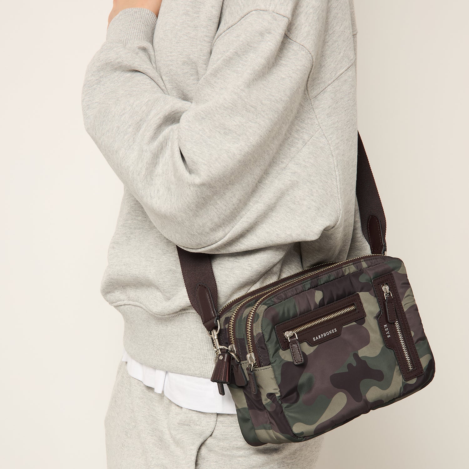 Camouflage Triple Zip Cross-body -

          
            Nylon in Camouflage -
          

          Anya Hindmarch UK
