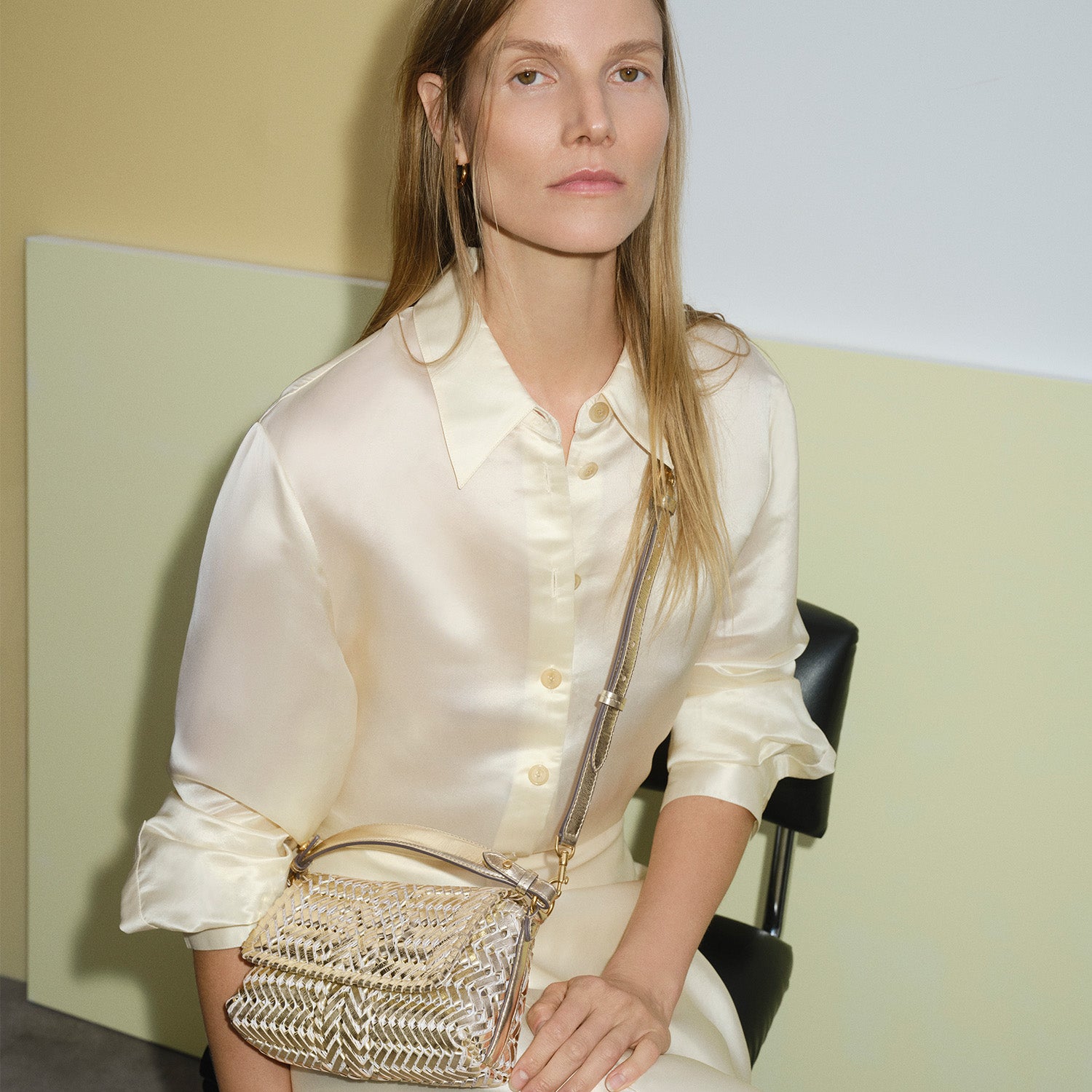 Anya Hindmarch メタリック ショルダーバッグ　Neeson Neeson Cross-body | Anya Hindmarch