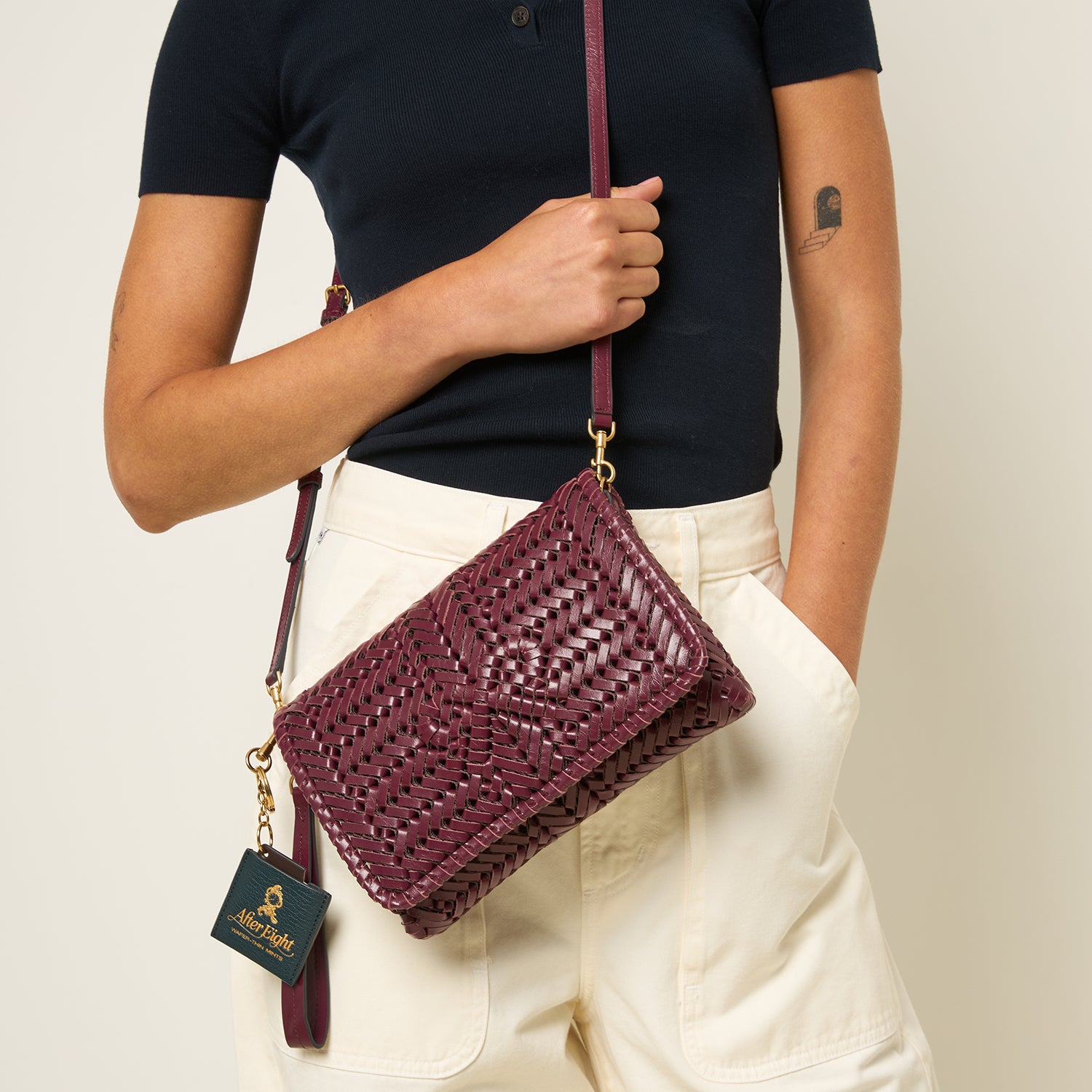 Neeson Cross-body -

          
            Calf Leather in Orchid Purple -
          

          Anya Hindmarch UK
