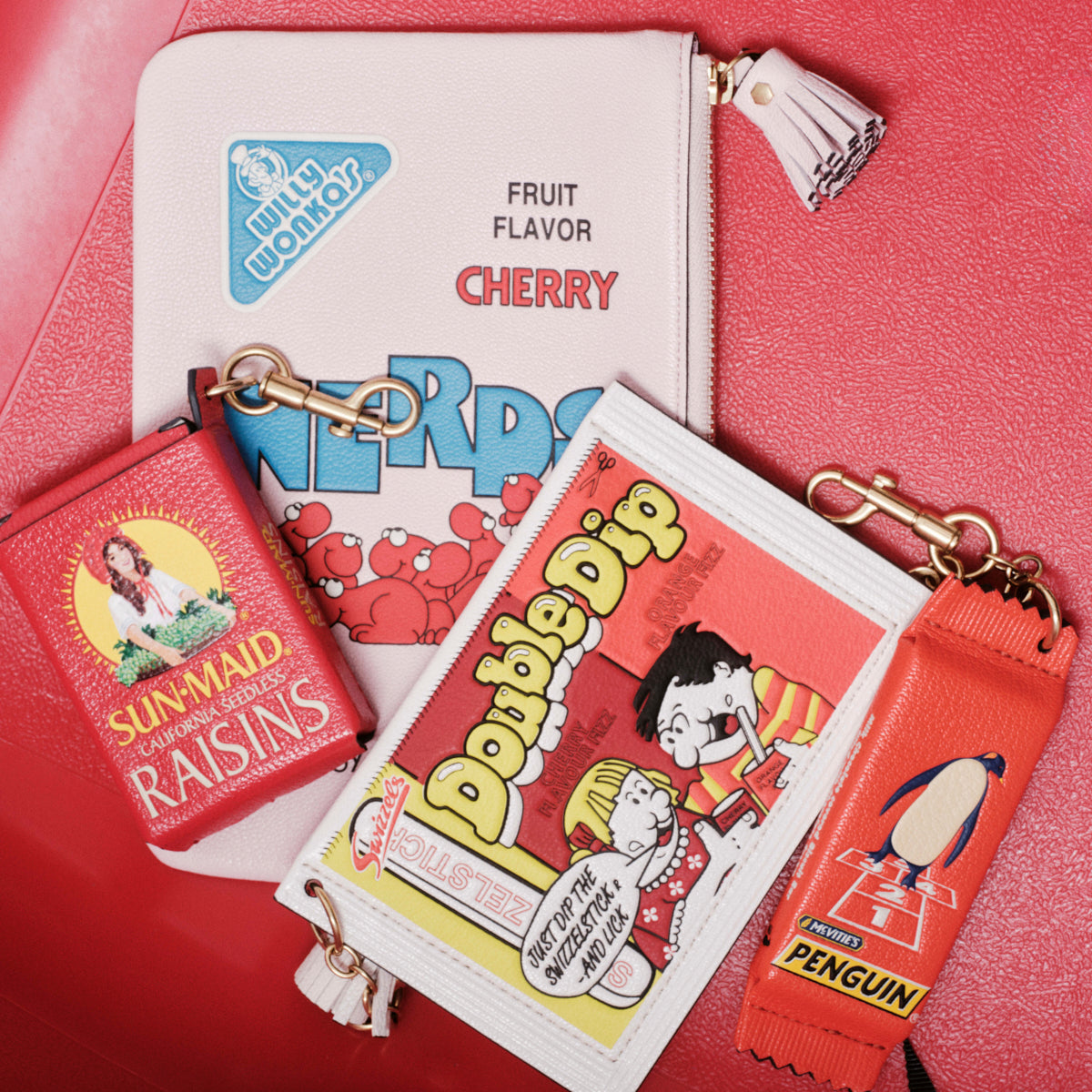 Anya Brands McVitie's Penguin Charm -

          
            Calf Leather in Flag Red -
          

          Anya Hindmarch UK
