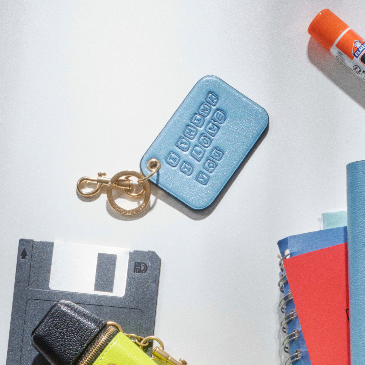 Scribble Charm -

          
            Calf Leather in School Blue -
          

          Anya Hindmarch UK
