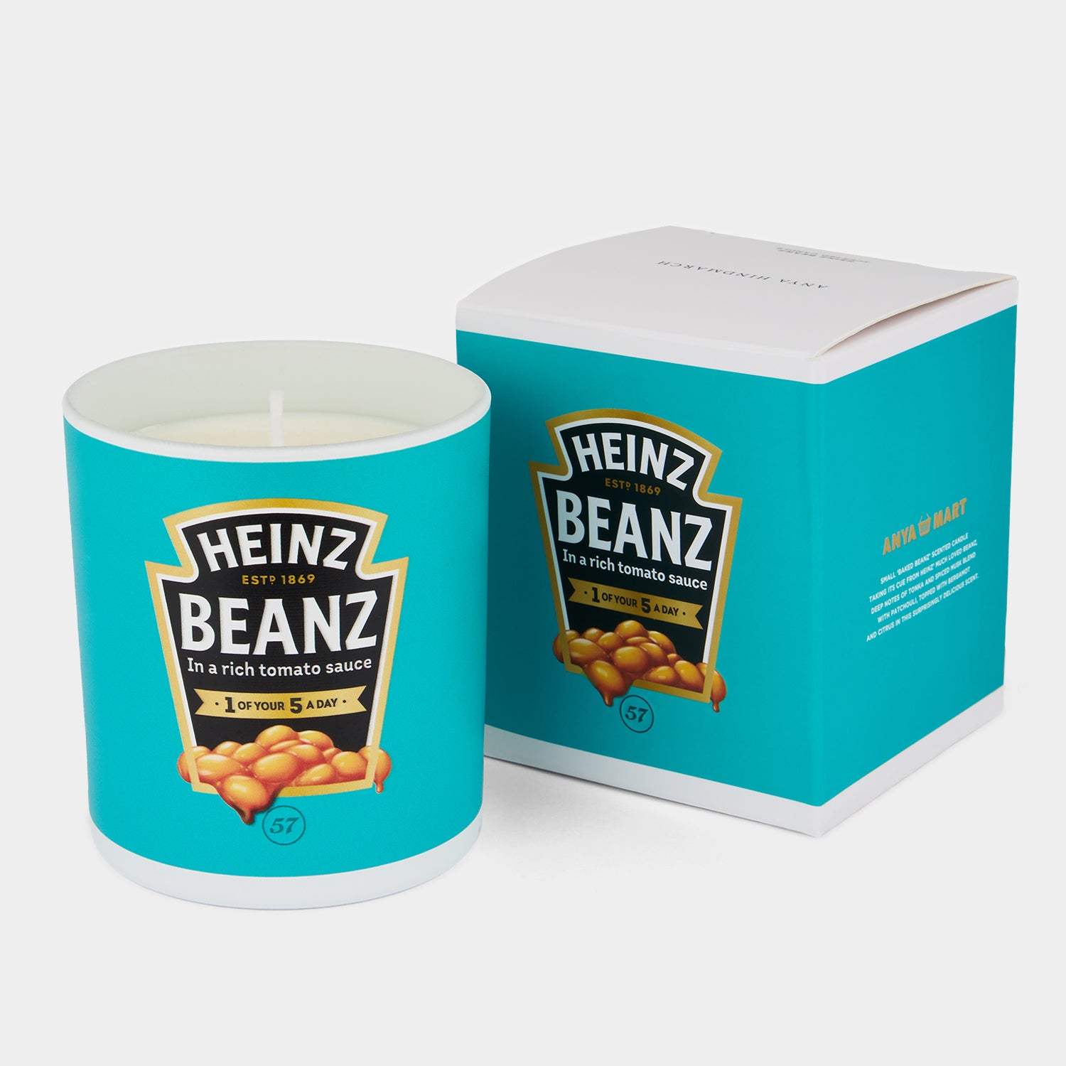 Anya Brands Mini Mart Candle Heinz Baked Beans -

          
            Wax in Natural -
          

          Anya Hindmarch UK
