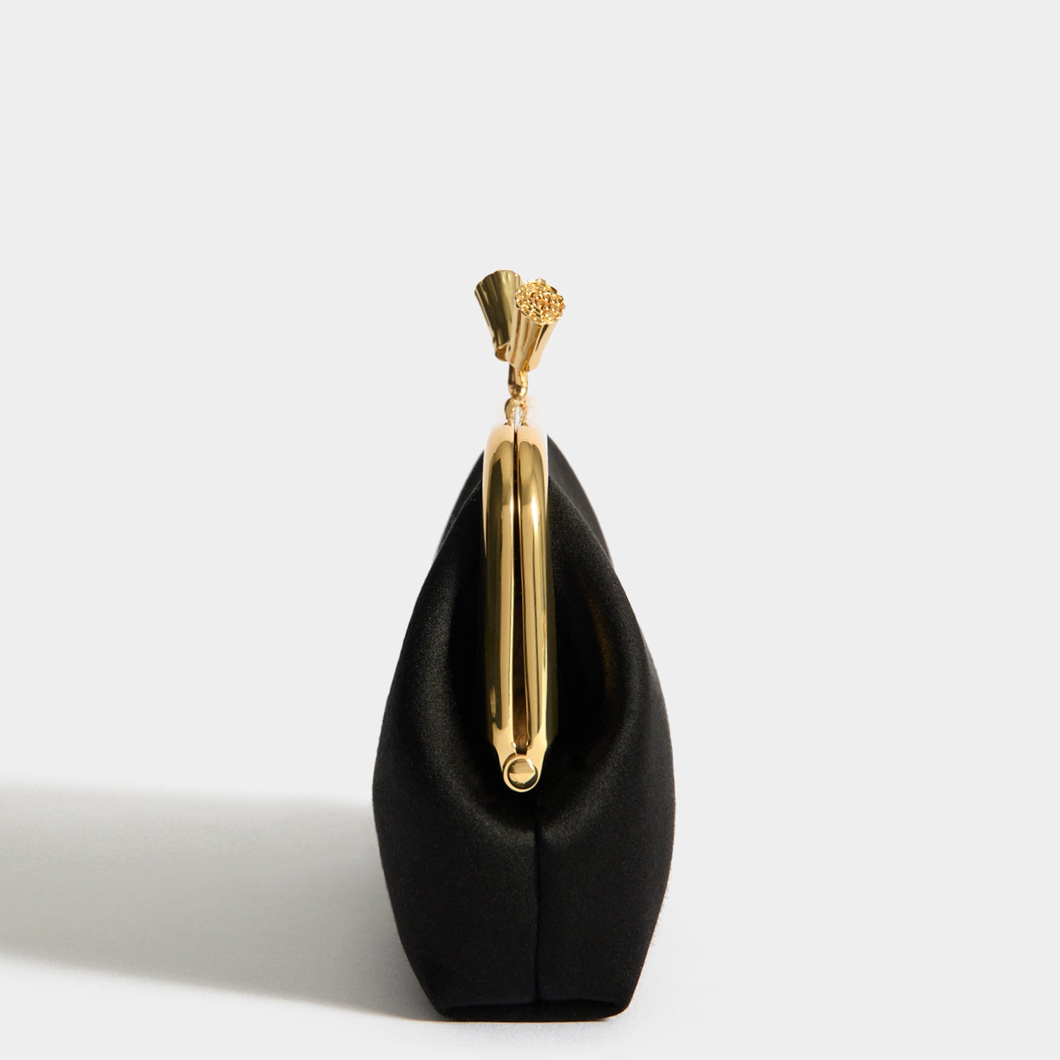 Maud Tassel Clutch -

          
            Recycled Satin in Black -
          

          Anya Hindmarch UK
