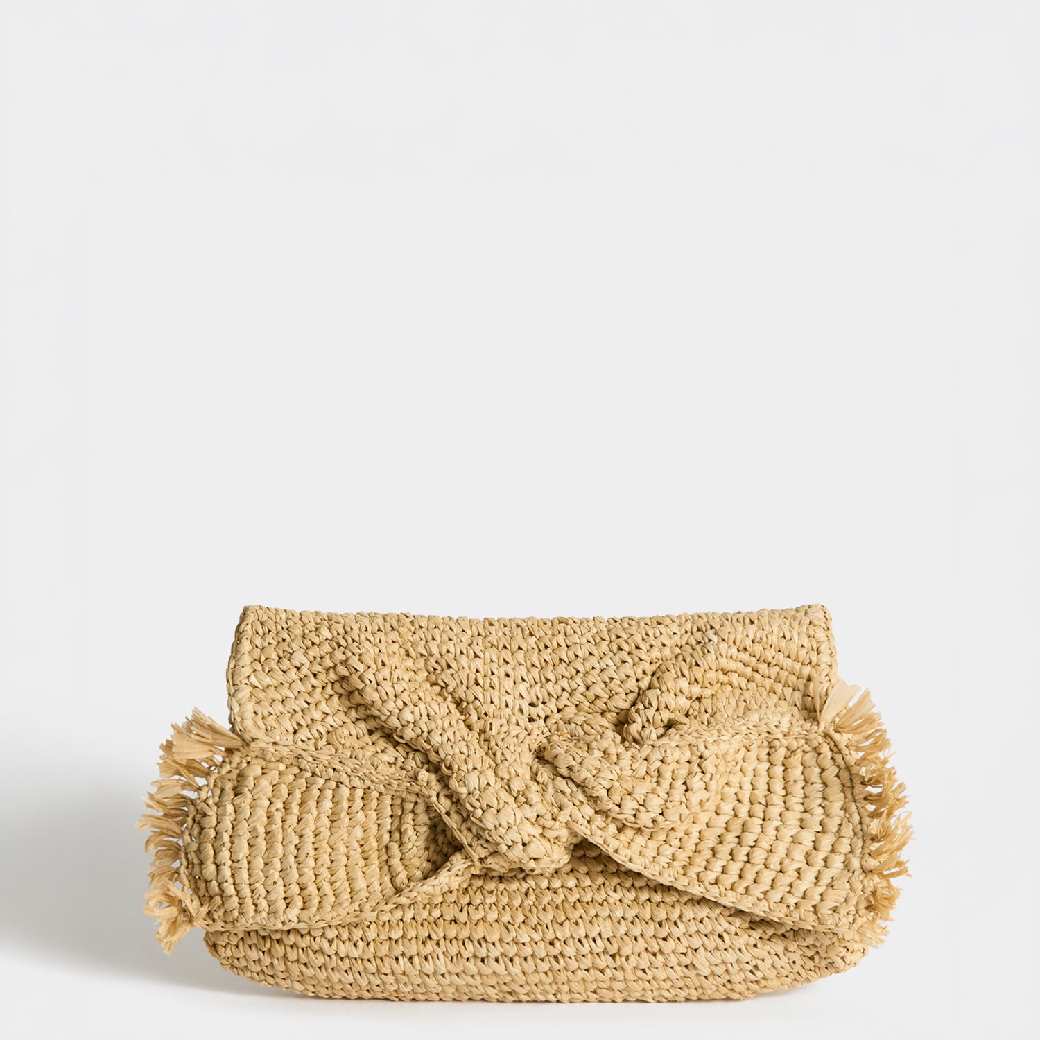 ANYA HINDMARCH ラフィア リボンクラッチバッグ Raffia Bow Clutch Bag | Anya Hindmarch UK