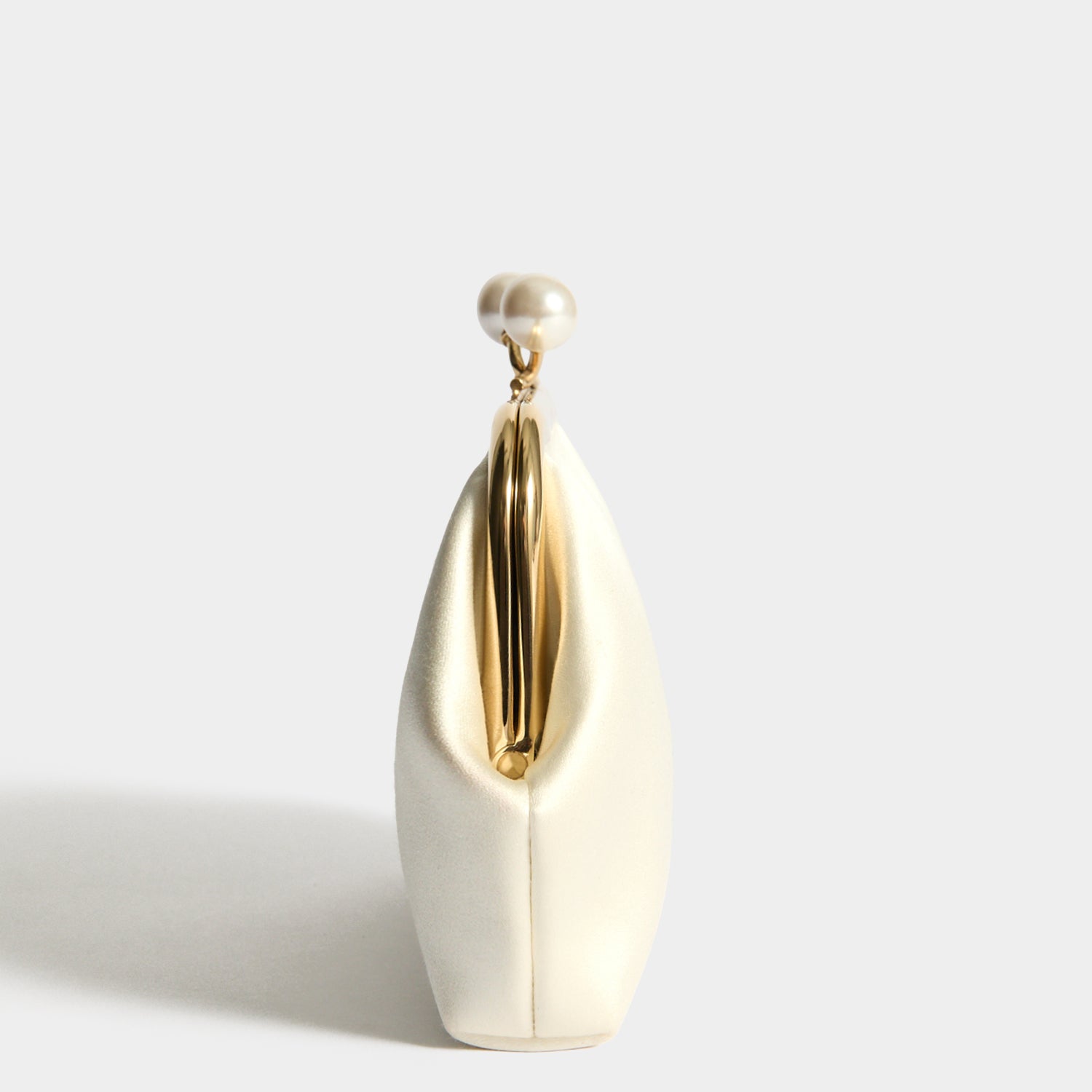 Maud Pearls Clutch -

          
            Recycled Satin in Ivory -
          

          Anya Hindmarch UK
