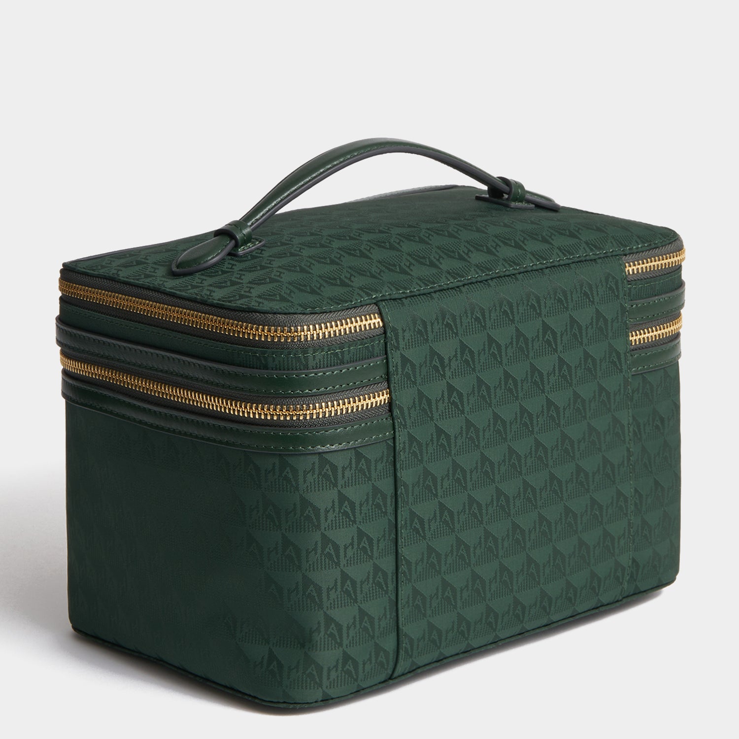Logo Vanity Kit -

          
            Nylon Jacquard in Dark Holly -
          

          Anya Hindmarch UK
