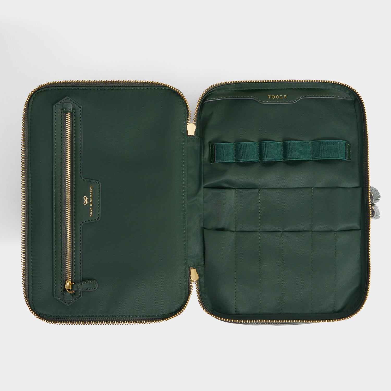 Logo Vanity Kit -

          
            Nylon Jacquard in Dark Holly -
          

          Anya Hindmarch UK
