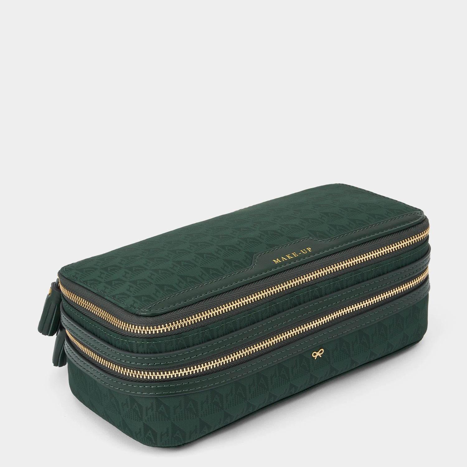 Logo Make-Up Pouch -

                  
                    Recycled Nylon in Dark Holly -
                  

                  Anya Hindmarch UK
