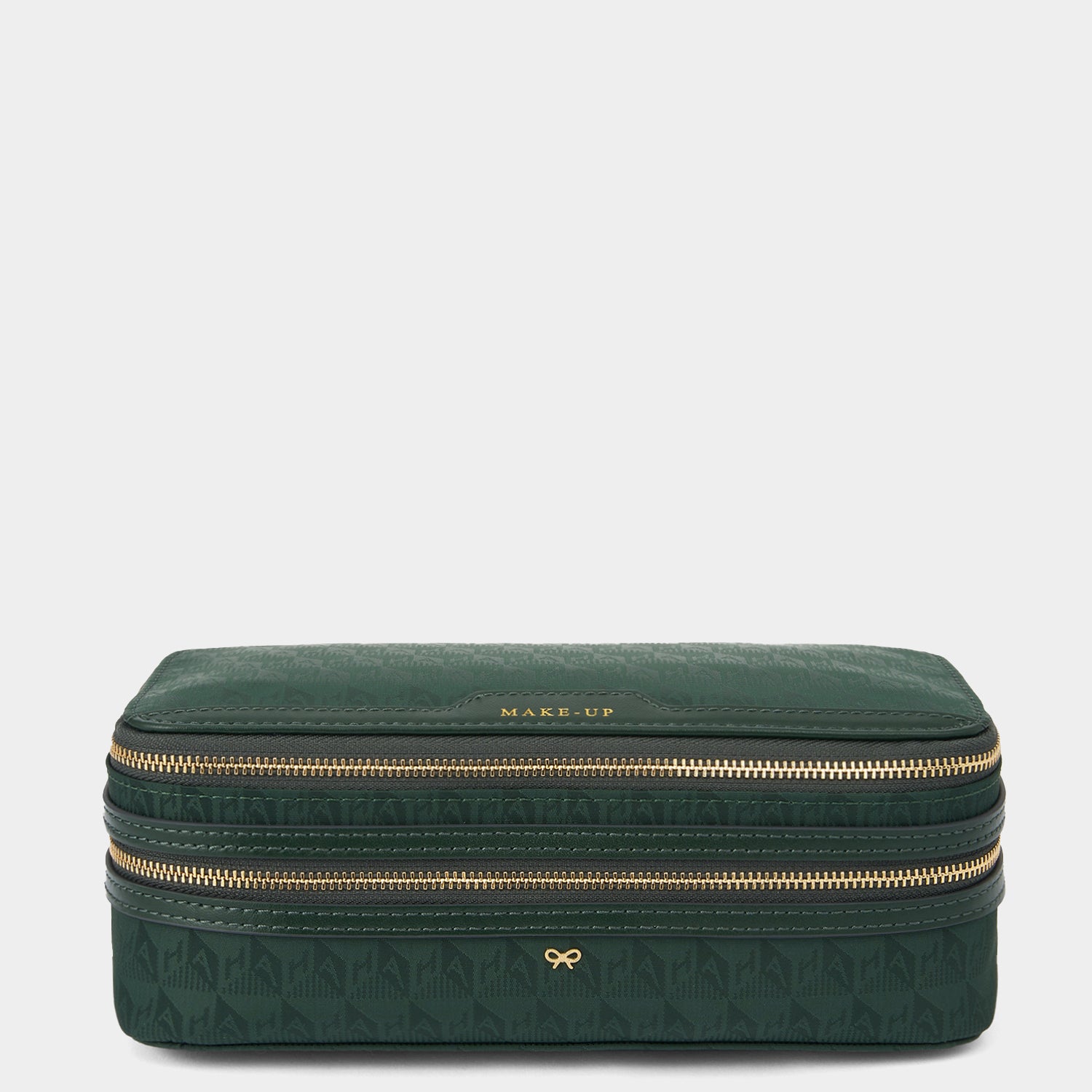 Logo Make-Up Pouch -

                  
                    Recycled Nylon in Dark Holly -
                  

                  Anya Hindmarch UK
