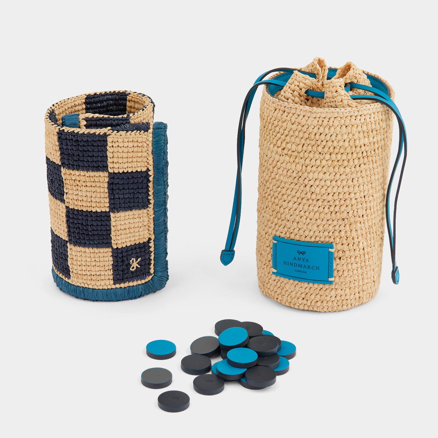 Anya Games Raffia Draughts -

                  
                    Raffia in Marine -
                  

                  Anya Hindmarch UK

