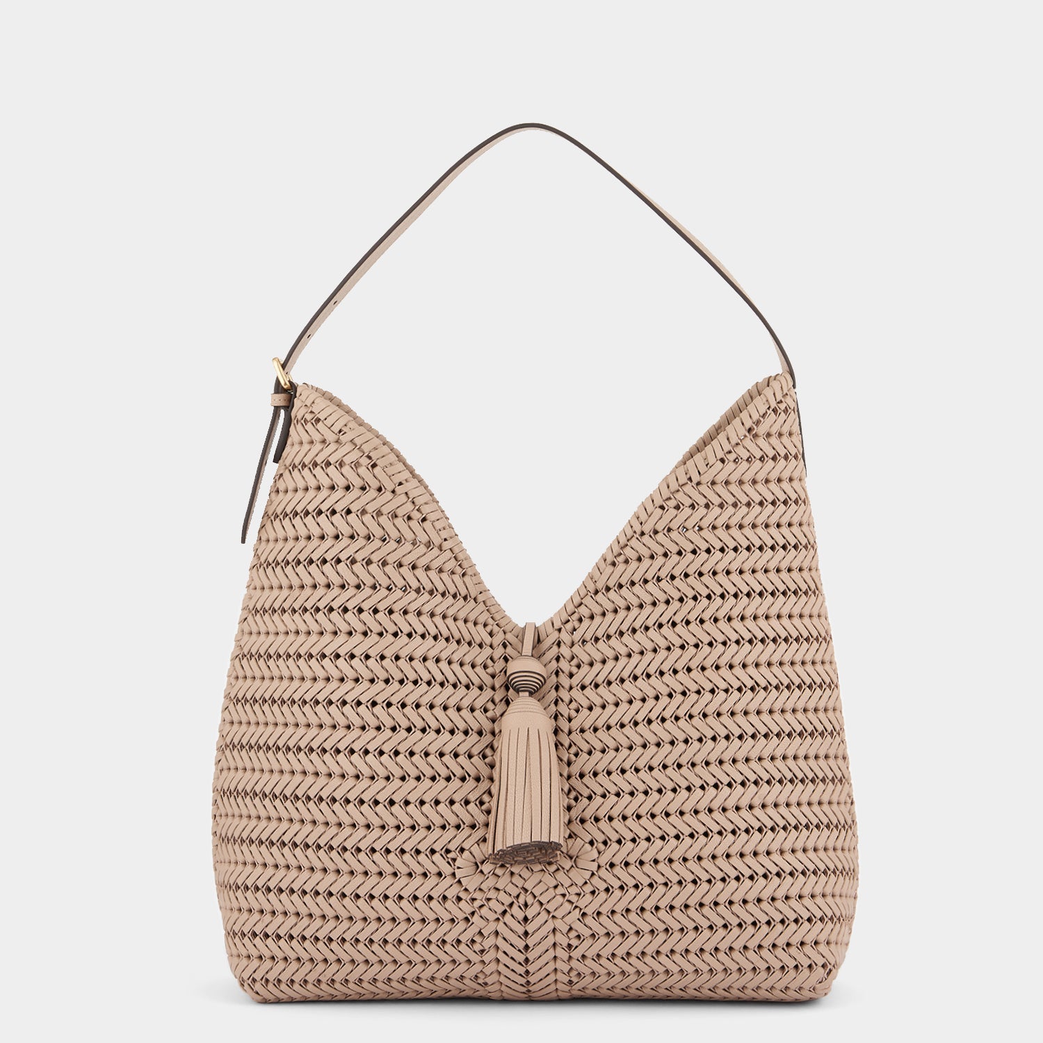 The Neeson Tassel Hobo -

                  
                    Capra Leather in Light Nude -
                  

                  Anya Hindmarch UK
