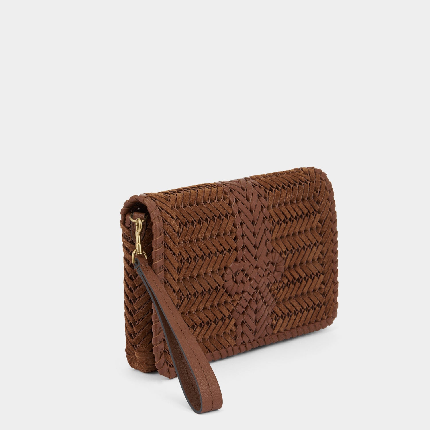 Neeson Cross-body -

                  
                    Capra Leather Suede in Cedar -
                  

                  Anya Hindmarch UK
