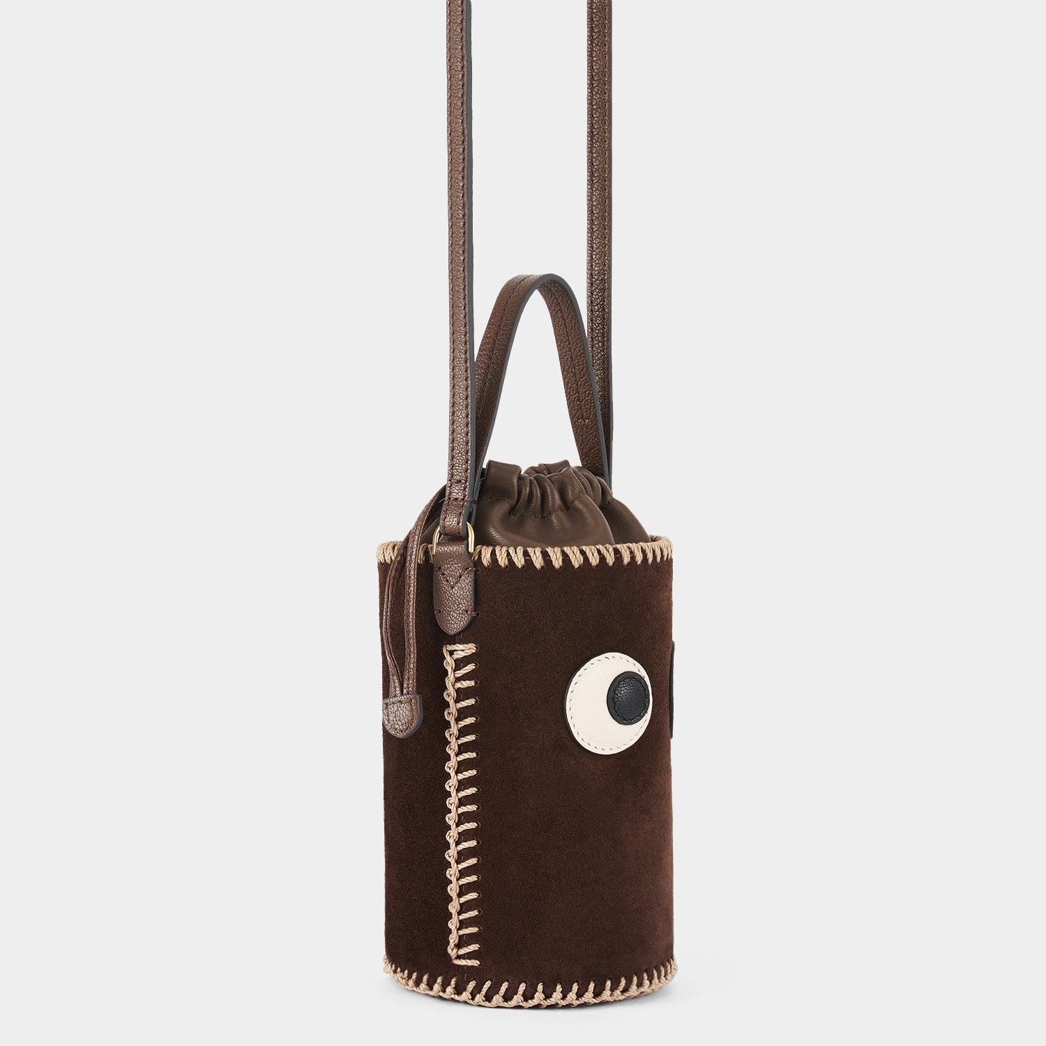 Mini Eyes Cross-body -

                  
                    Suede in Truffle -
                  

                  Anya Hindmarch UK
