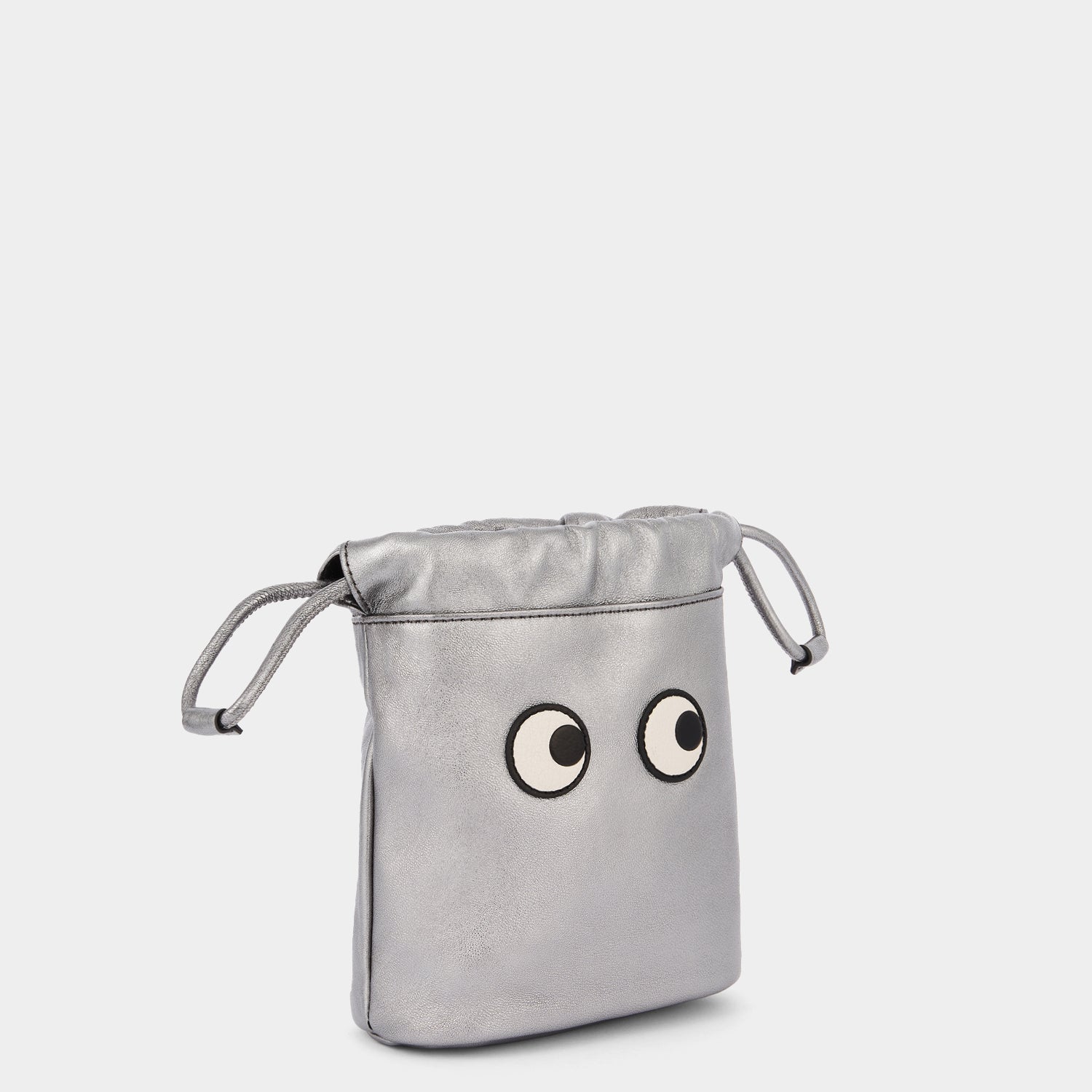 Eyes Drawstring Pouch -

                  
                    Metallic Leather in Steel -
                  

                  Anya Hindmarch UK
