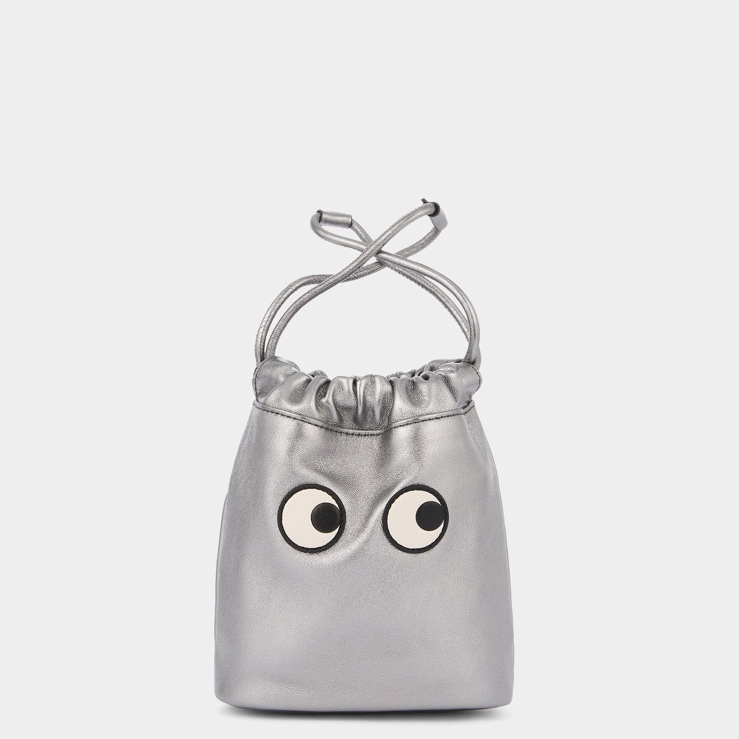 Eyes Drawstring Pouch -

                  
                    Metallic Leather in Steel -
                  

                  Anya Hindmarch UK
