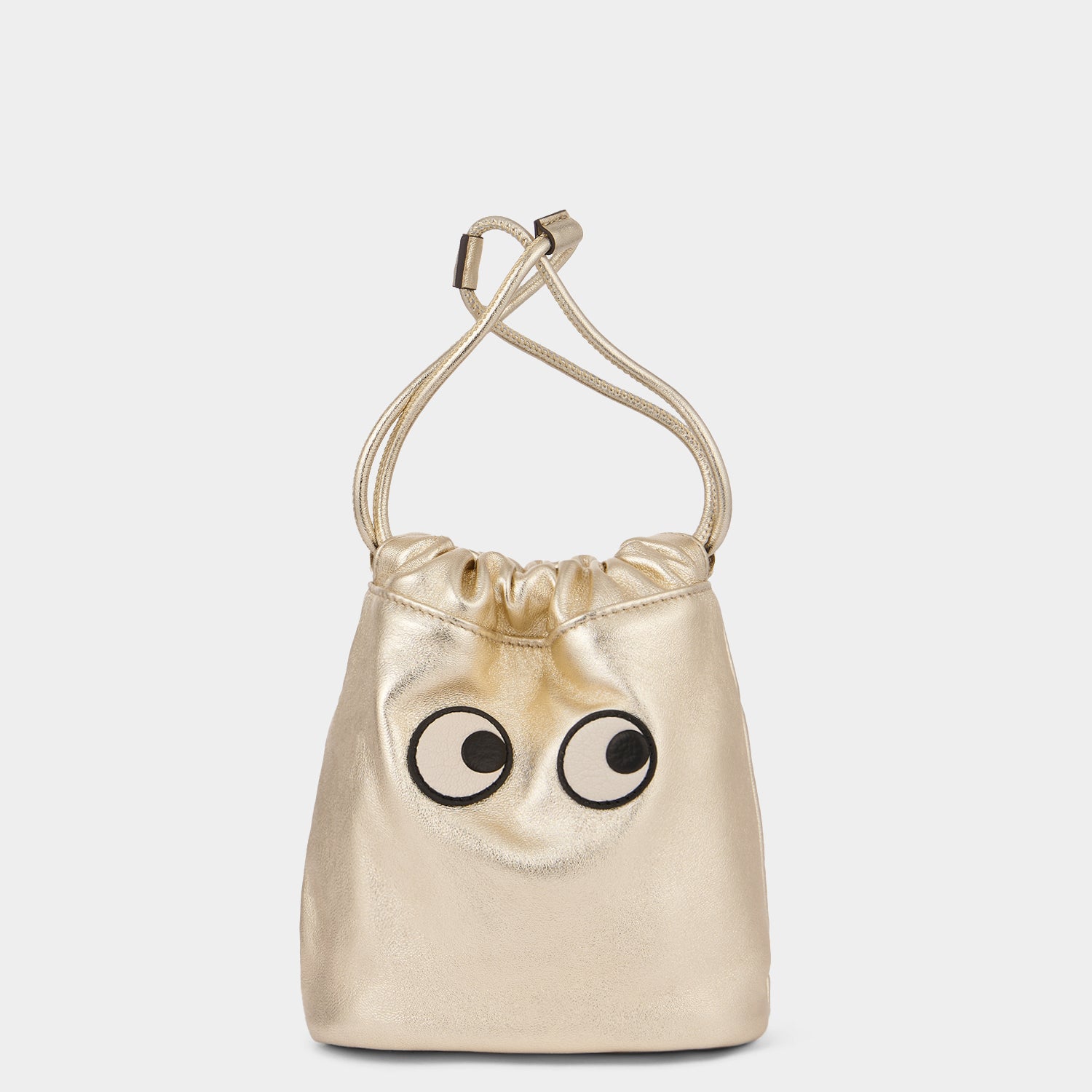 Eyes Drawstring Pouch -

                  
                    Metallic Leather in Light Gold -
                  

                  Anya Hindmarch UK

