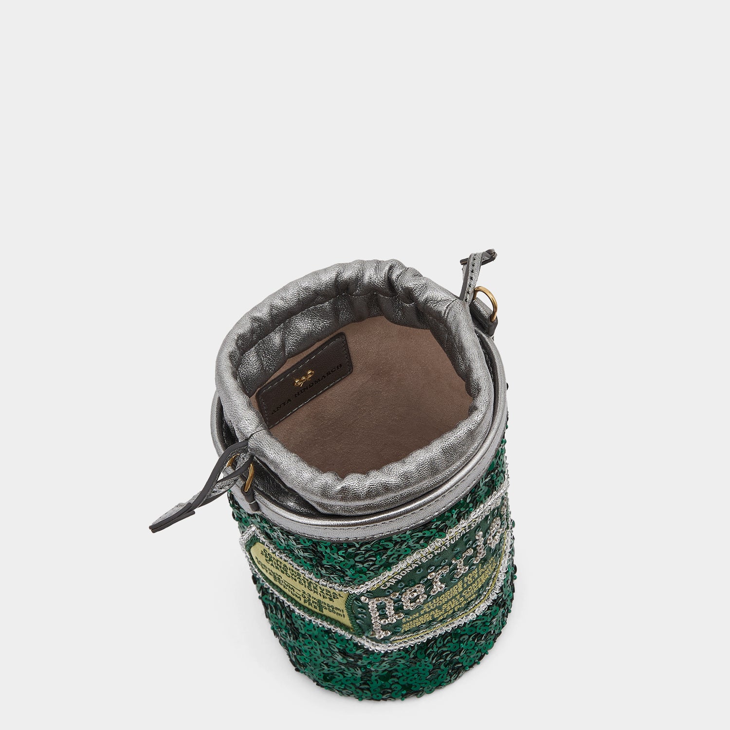 Anya Brands Perrier Mini Bucket Bag -

                  
                    Sequins in Bottle Green -
                  

                  Anya Hindmarch UK
