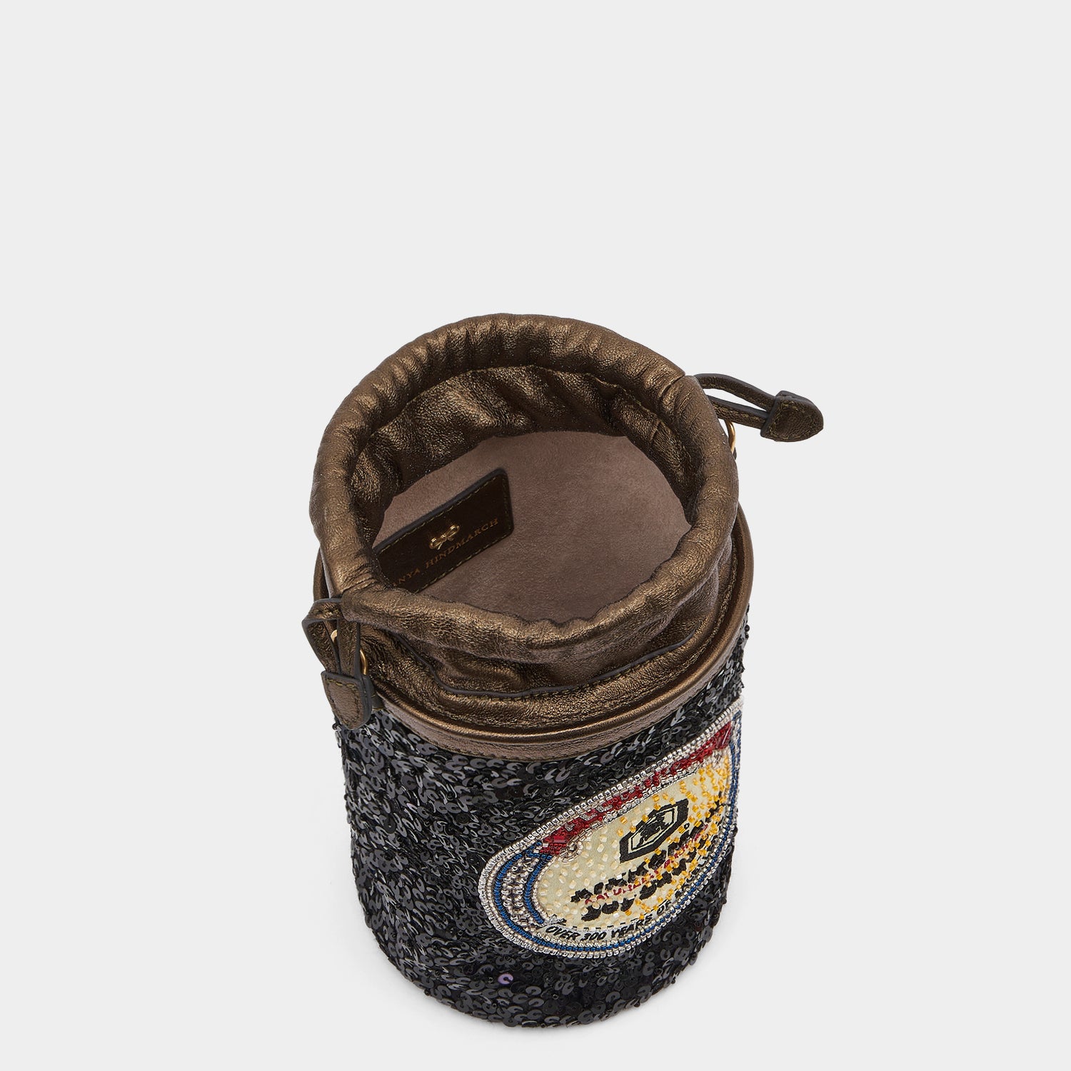 Anya Brands Kikkoman Mini Bucket -

                  
                    Sequins in Black -
                  

                  Anya Hindmarch UK
