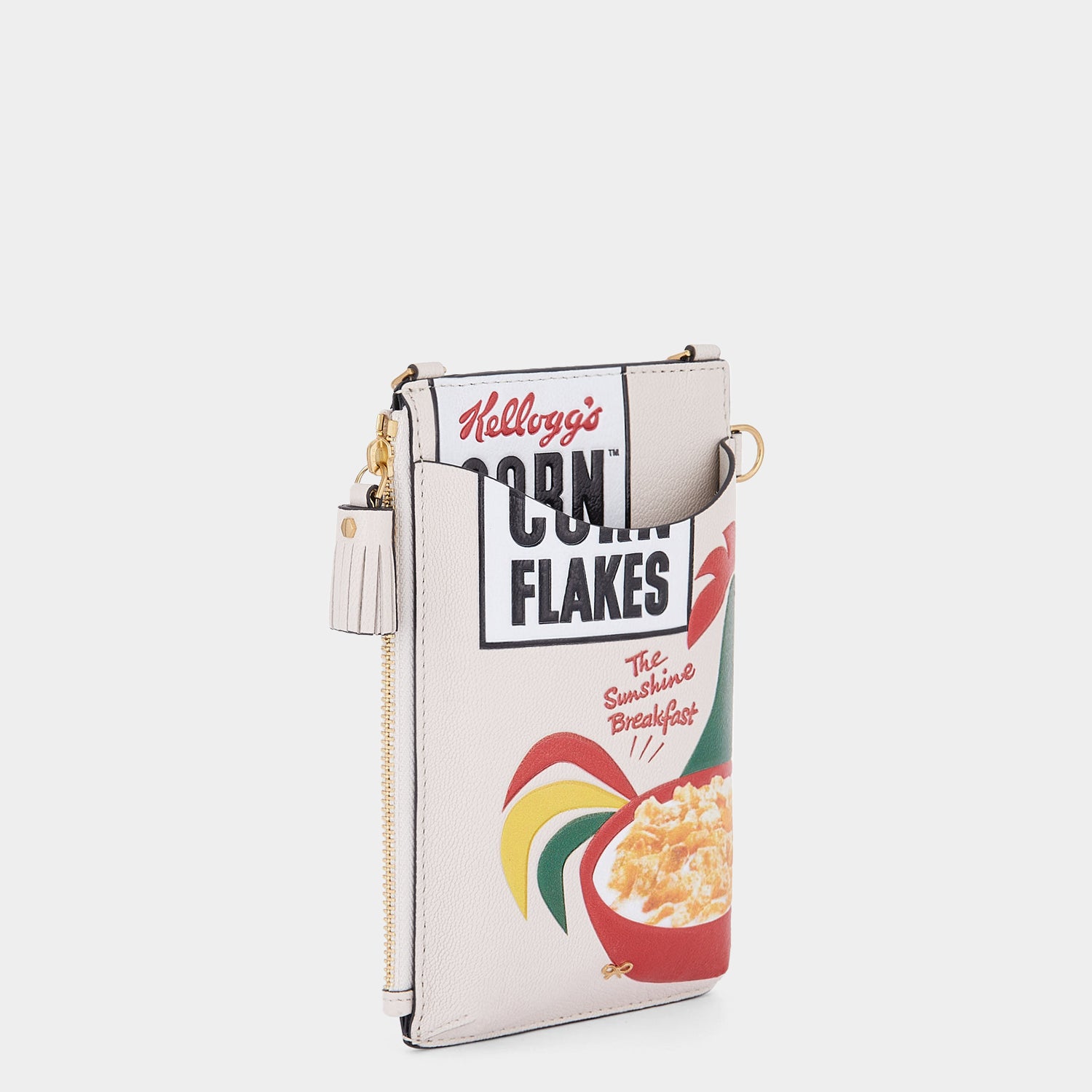 Anya Brands Corn Flakes Zip Phone Pouch on Strap -

                  
                    Shiny Capra Leather in Chalk -
                  

                  Anya Hindmarch UK
