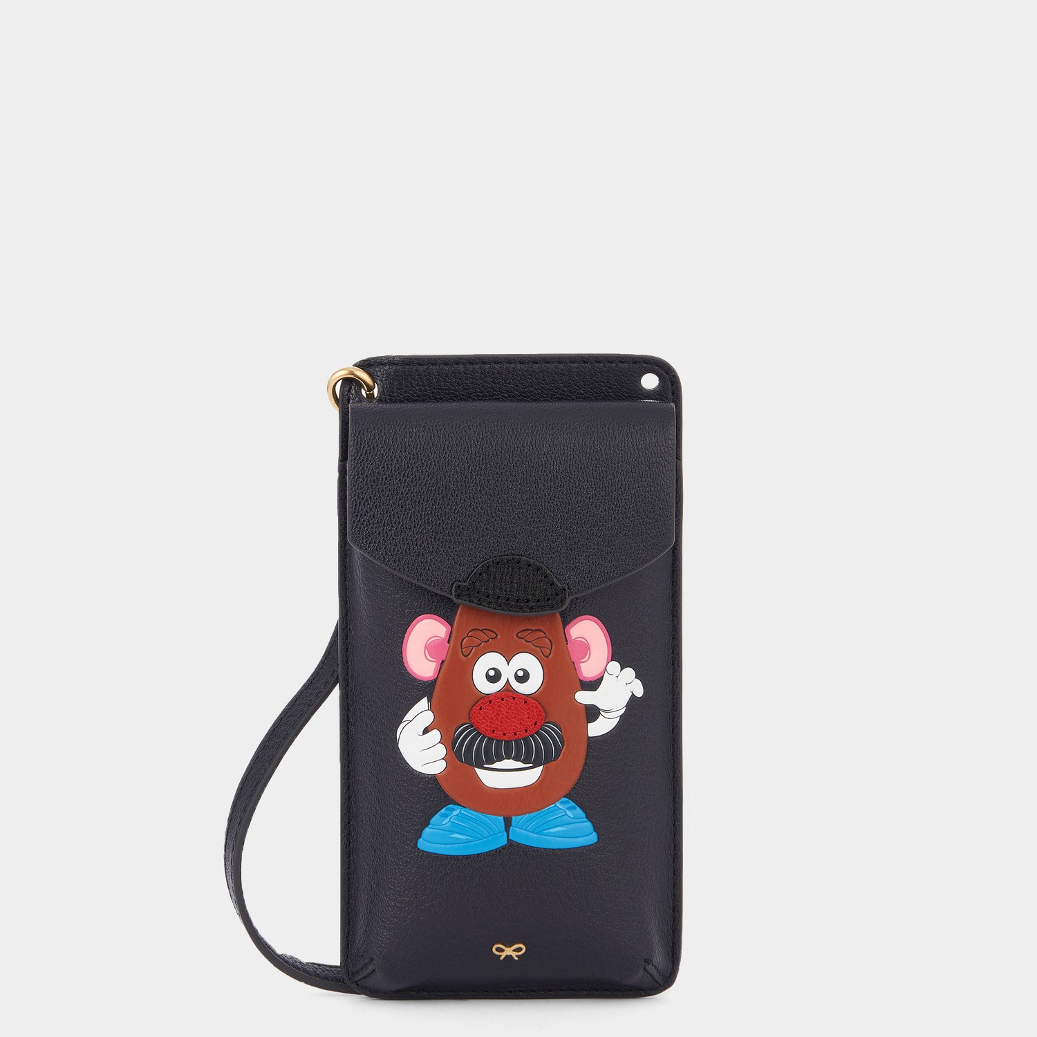 Mr Potato Head Phone Pouch on Strap -

                  
                    Capra Leather in Ink -
                  

                  Anya Hindmarch UK
