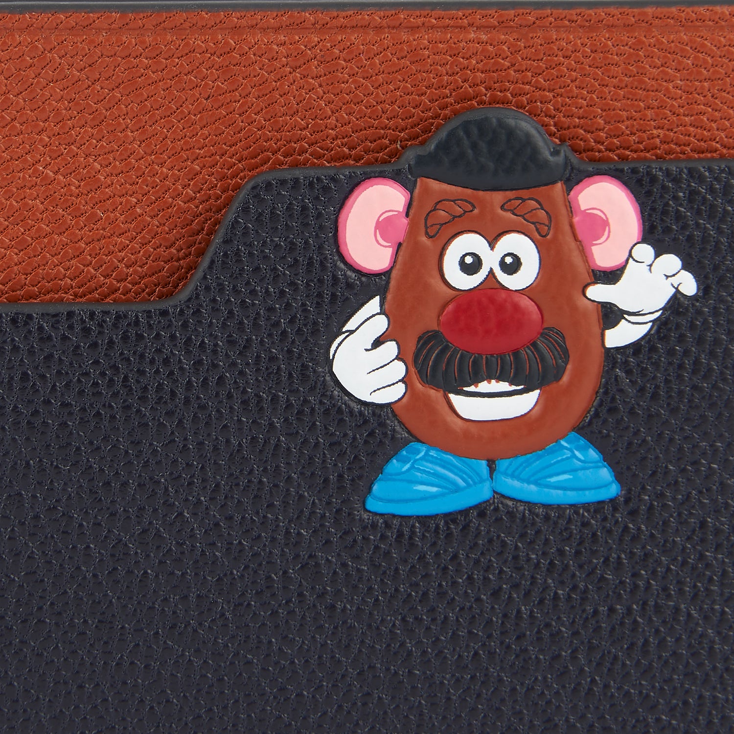 Mr Potato Head Card Case -

                  
                    Capra Leather in Ink -
                  

                  Anya Hindmarch UK
