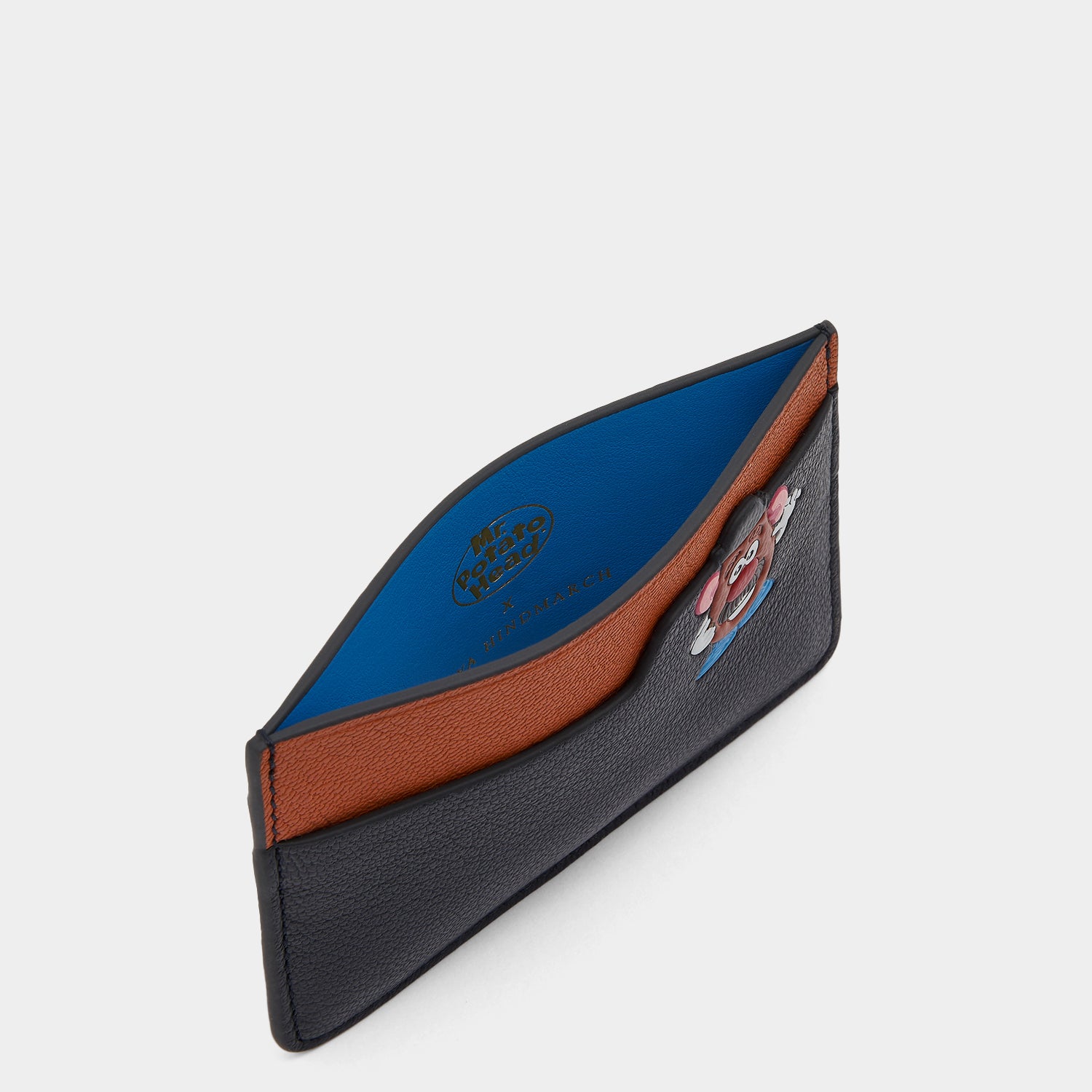Mr Potato Head Card Case -

                  
                    Capra Leather in Ink -
                  

                  Anya Hindmarch UK
