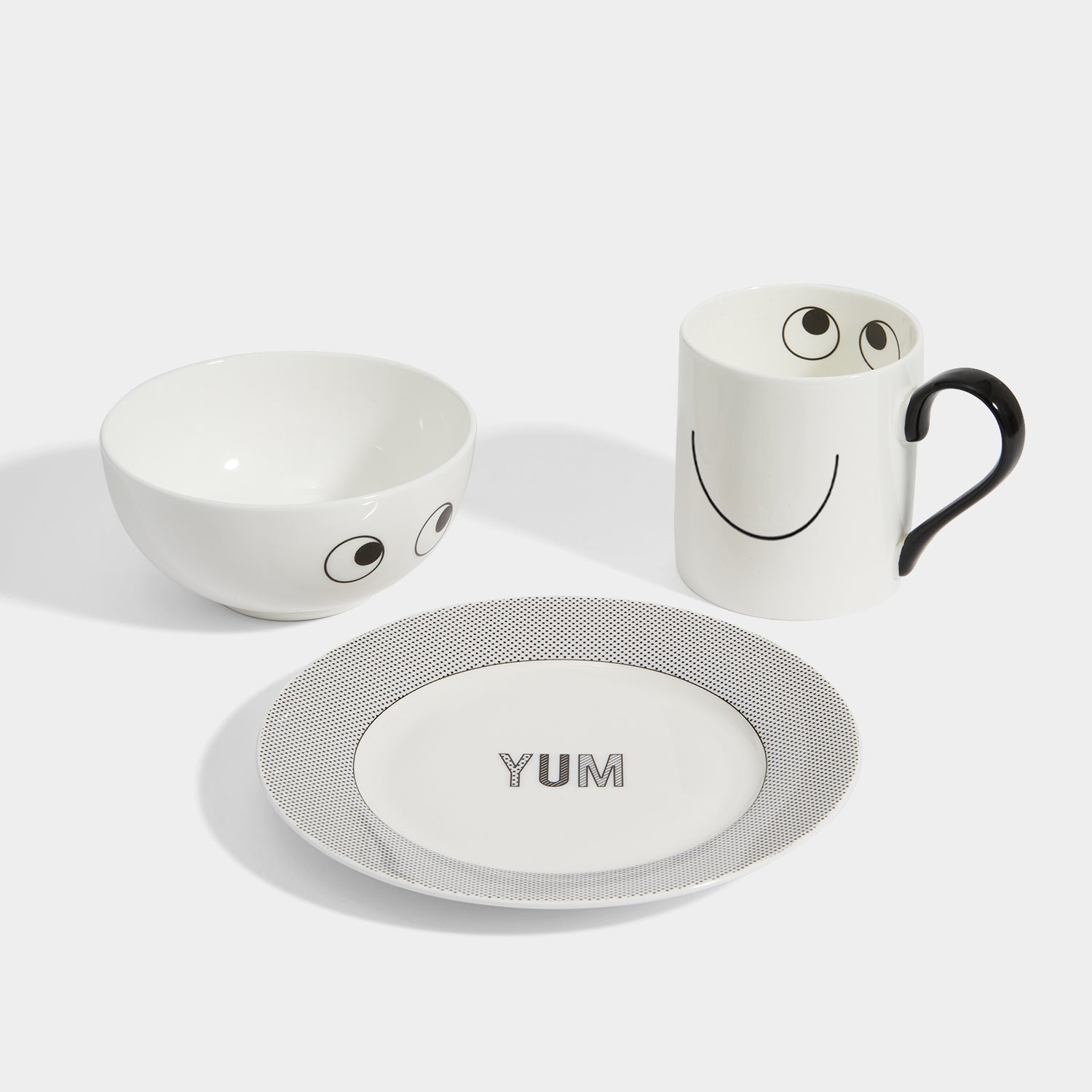 Eyes Breakfast Set -

                  
                    Bone China in White -
                  

                  Anya Hindmarch UK
