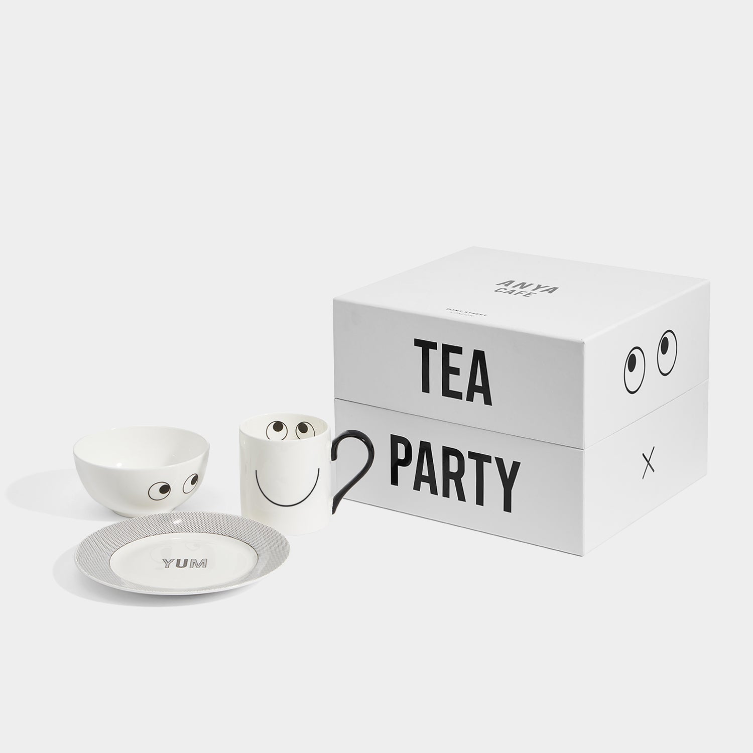 Eyes Breakfast Set -

                  
                    Bone China in White -
                  

                  Anya Hindmarch UK
